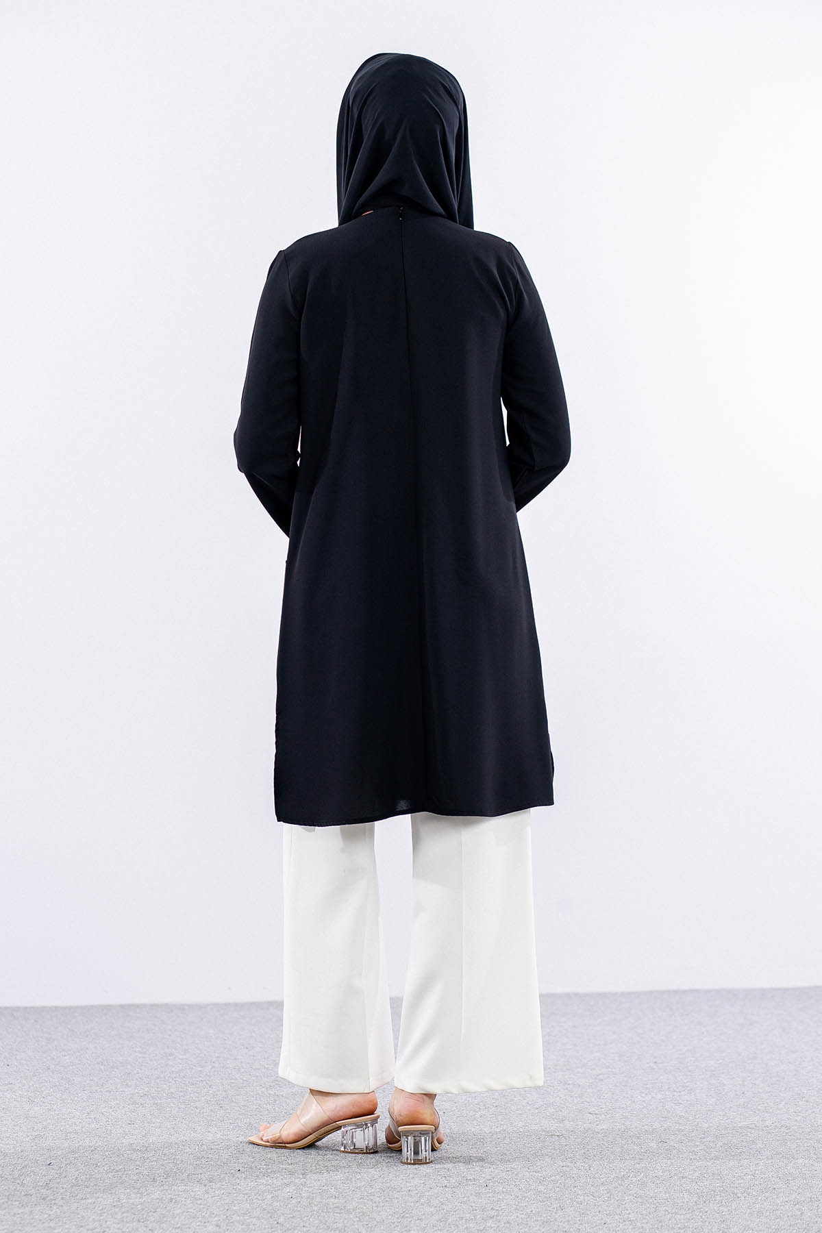 2429 Tunik 42-48 Kare - Siyah - 5