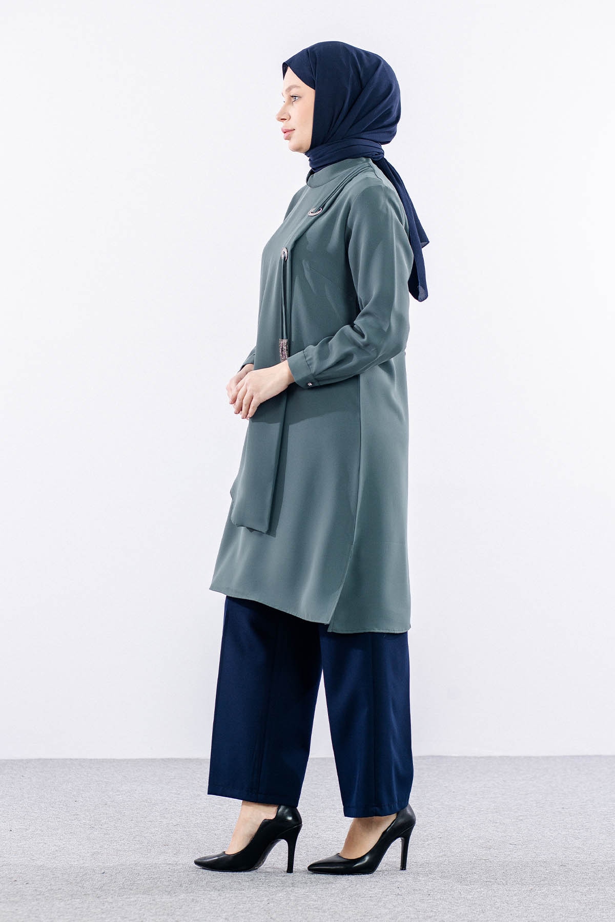 2430 Tunik 42-48 Kusgozu - Haki - 2