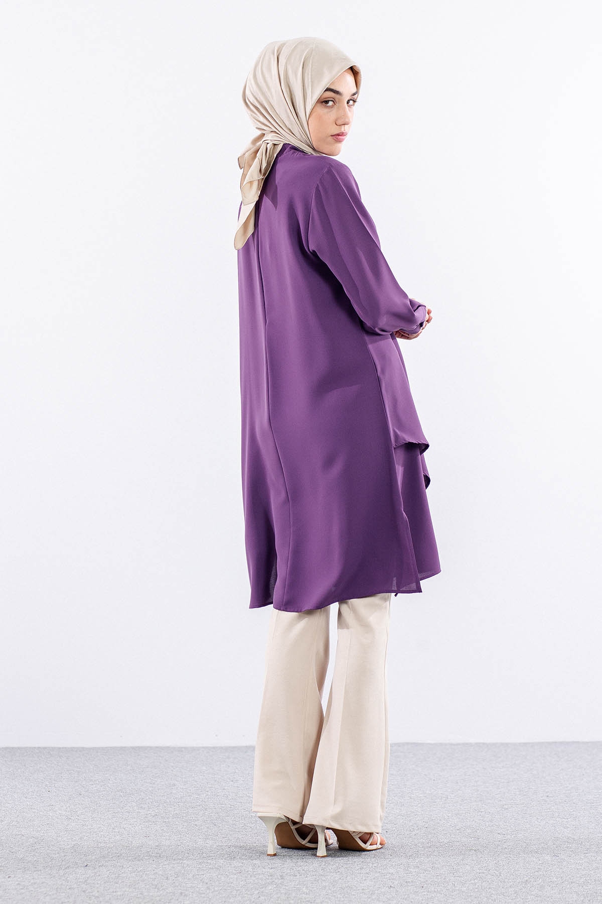 2430 Tunik 42-48 Kusgozu - Lila - 4