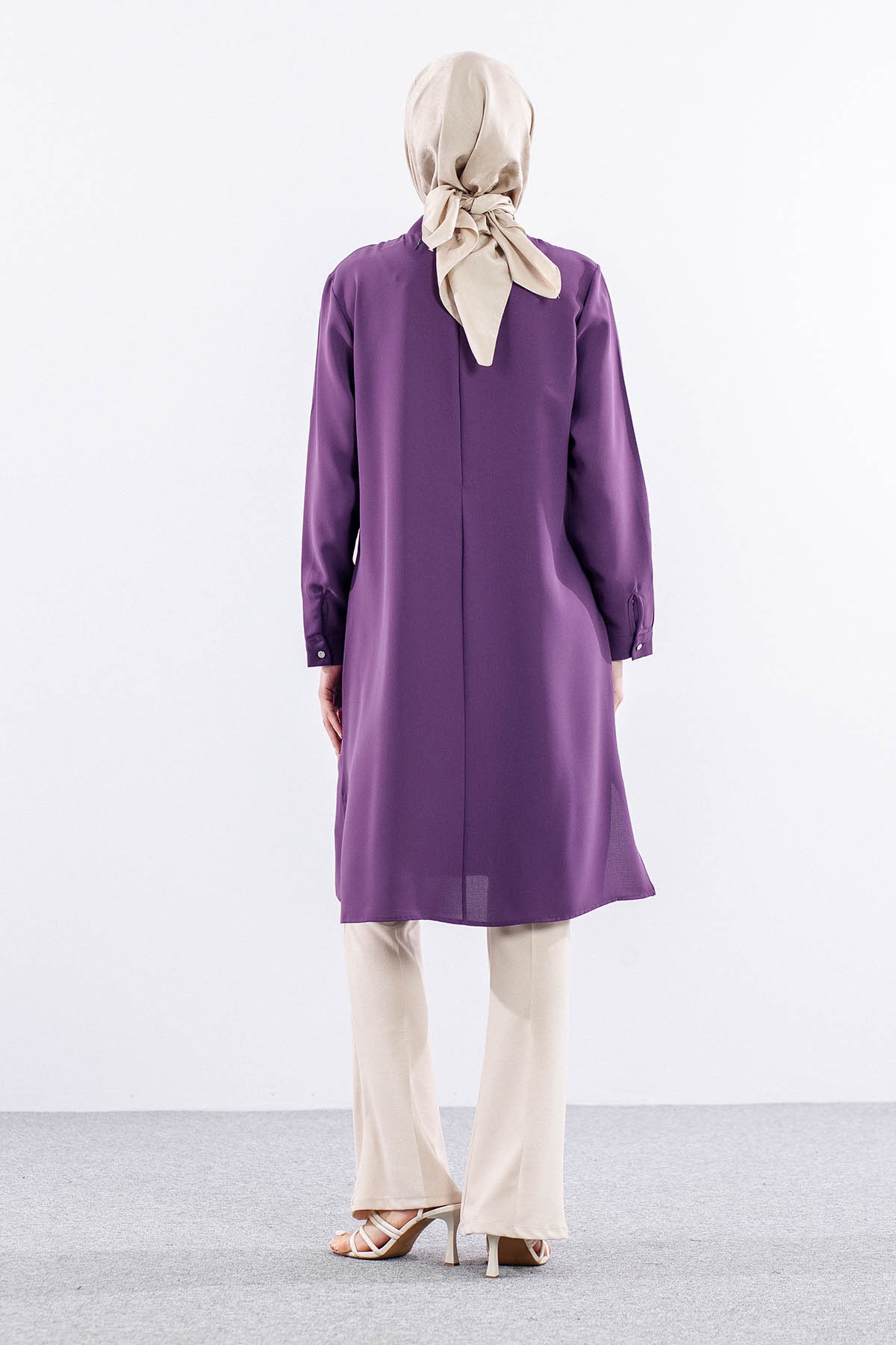 2430 Tunik 42-48 Kusgozu - Lila - 5