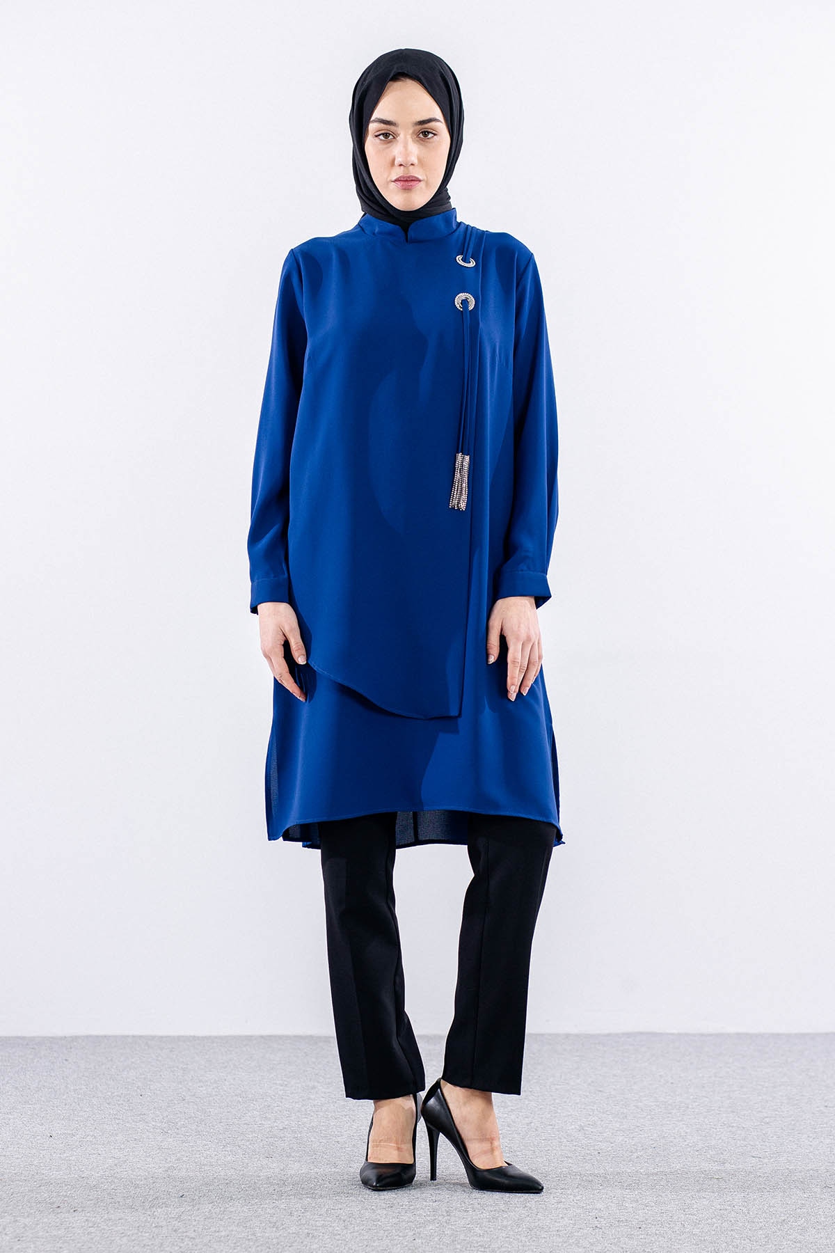 2430 Tunik 42-48 Kusgozu - Sax - 1