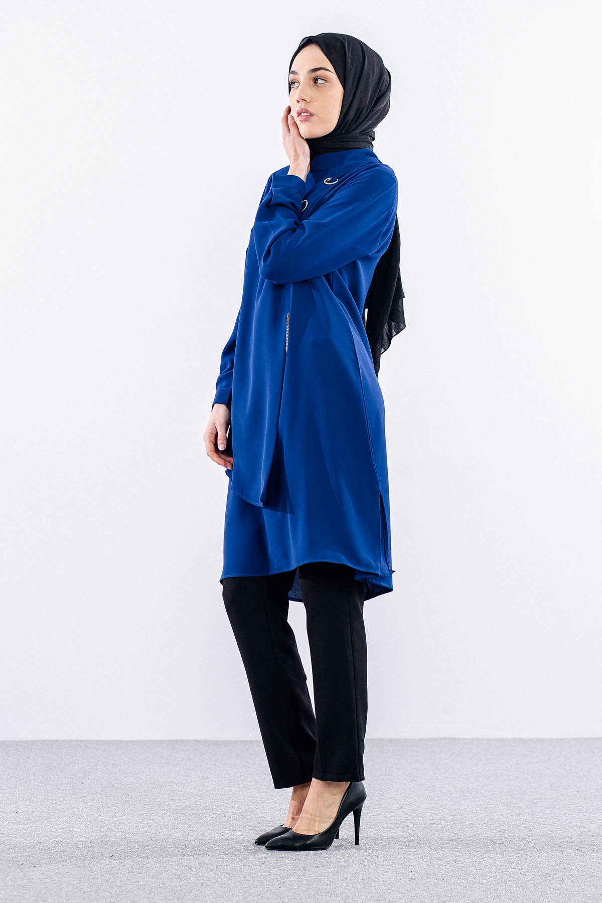 2430 Tunik 42-48 Kusgozu - Sax - 4