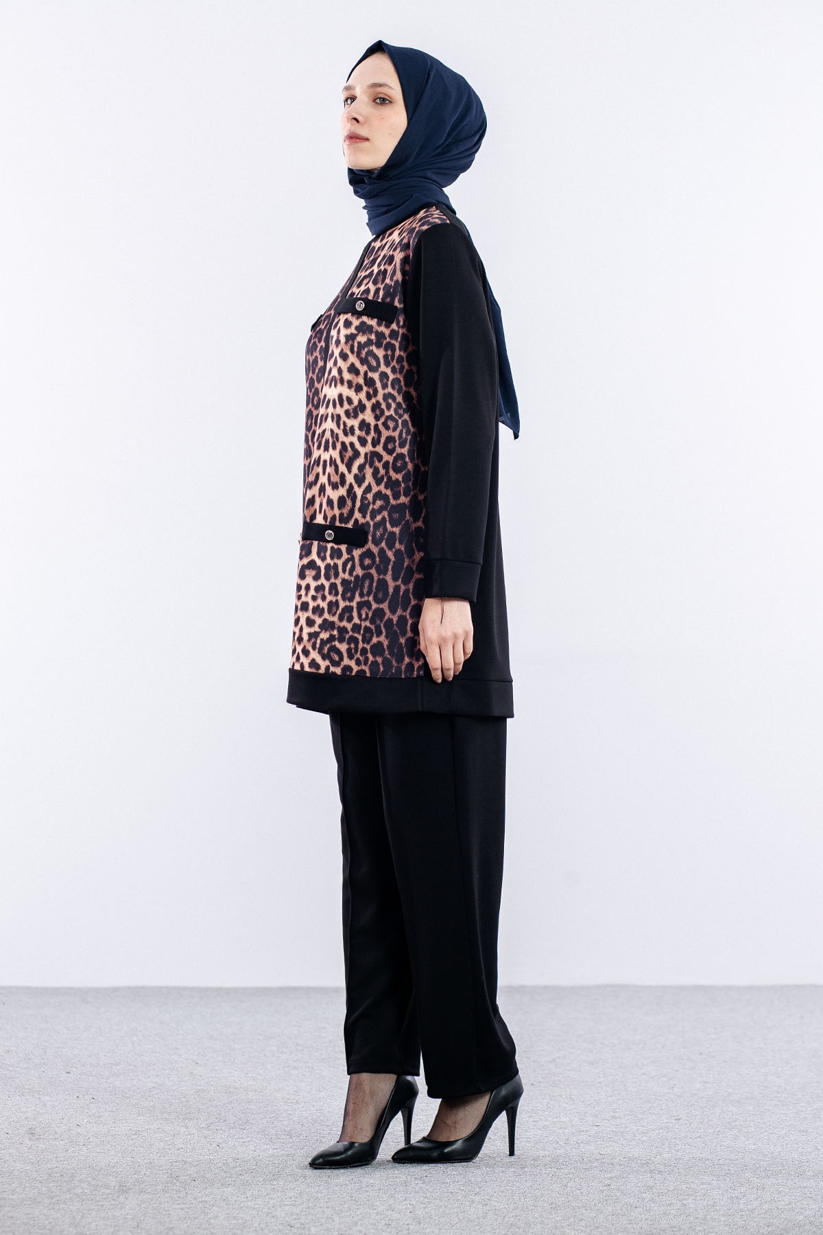 24307 şik Takim 44-46 - Siyah_leopar - 3