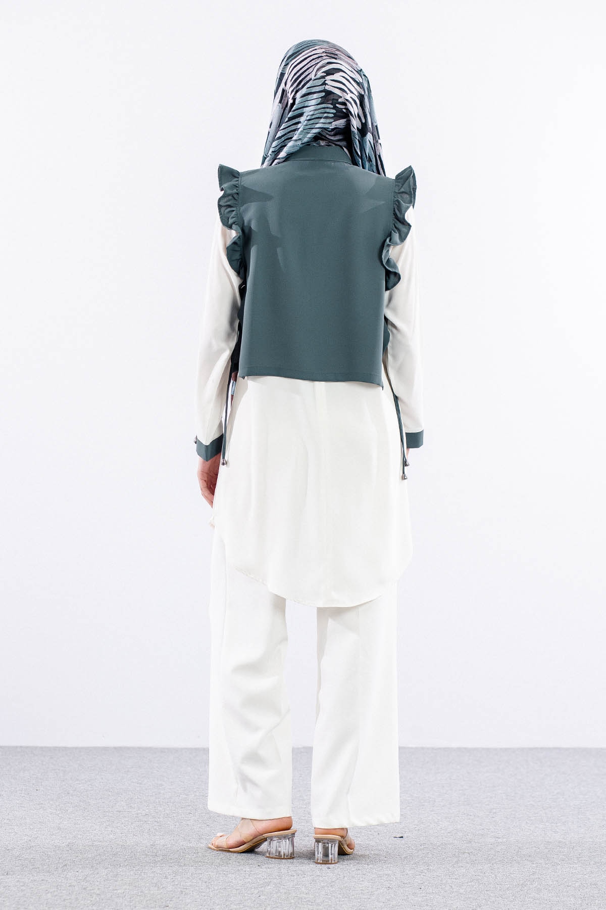 2431 Tunik 42-48 Yeleklı - Haki - 5