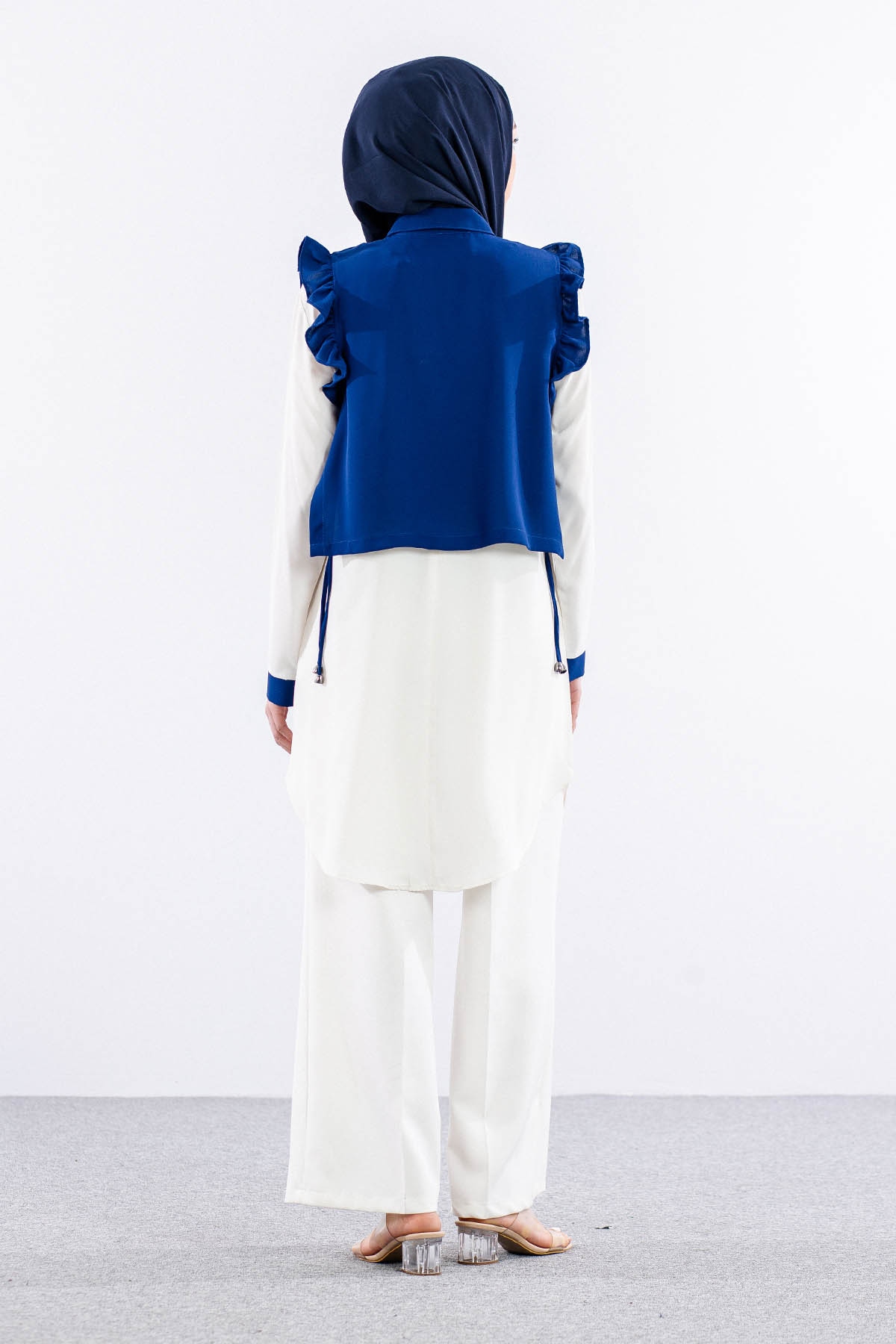 2431 Tunik 42-48 Yeleklı - Sax - 6