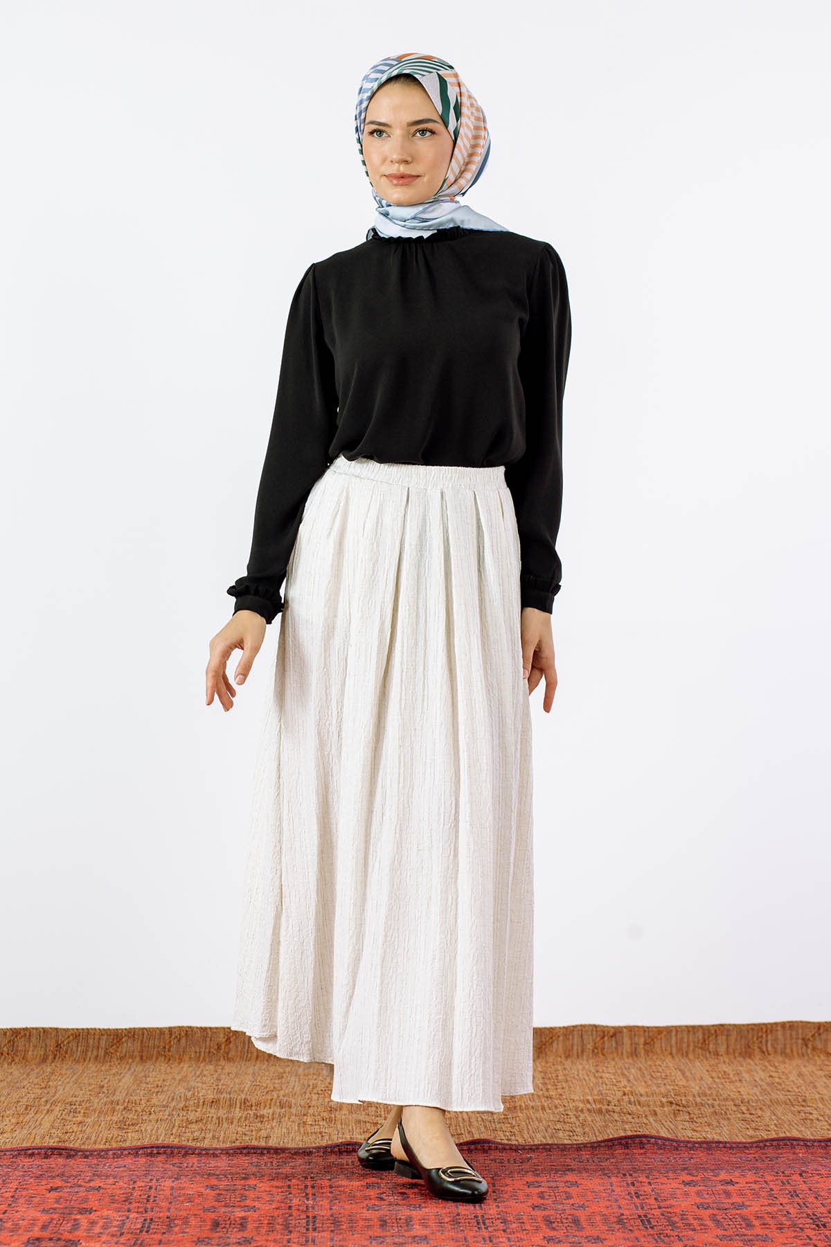 2431092 Plise Etek 38-44 - Ekru - 3