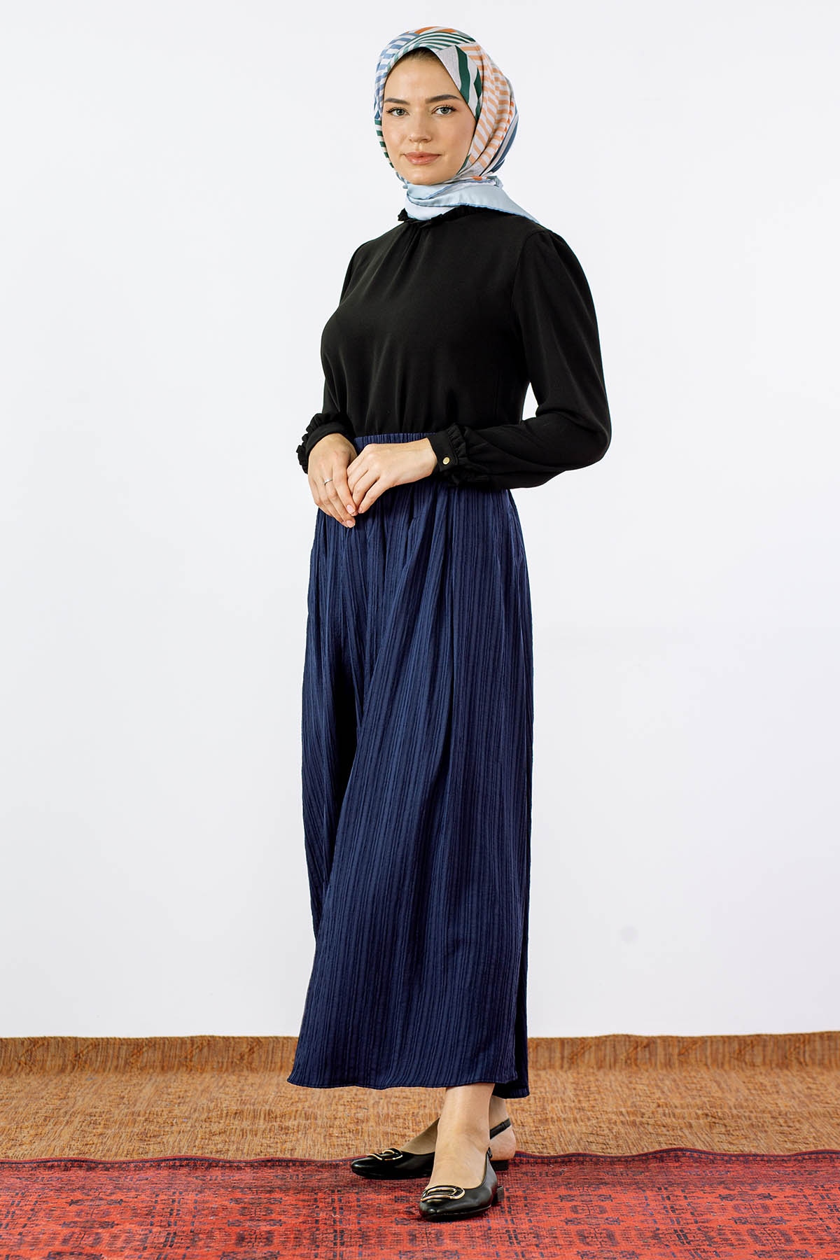 2431092 Plise Etek 38-44 - Lacivert - 3