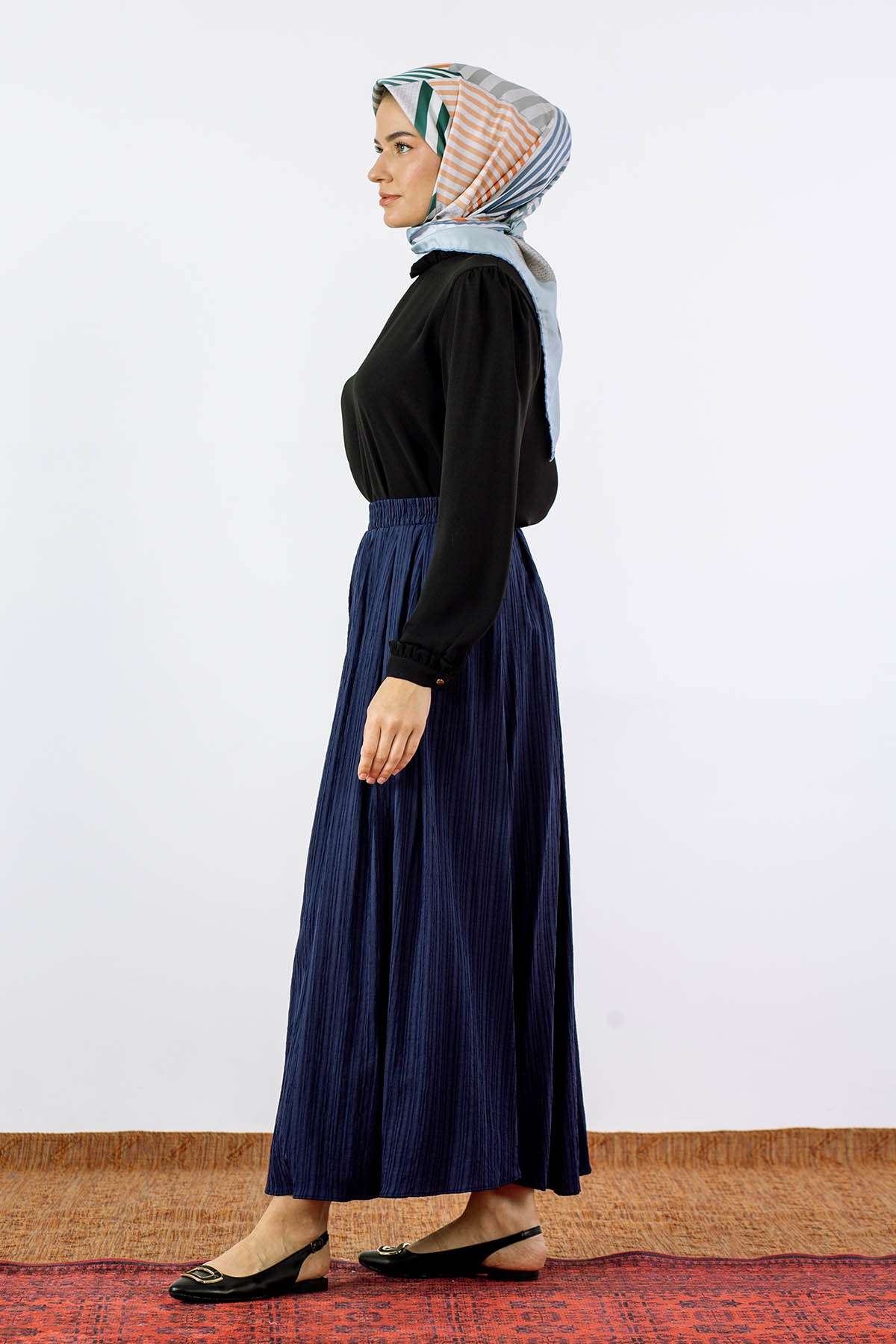 2431092 Plise Etek 38-44 - Lacivert - 5