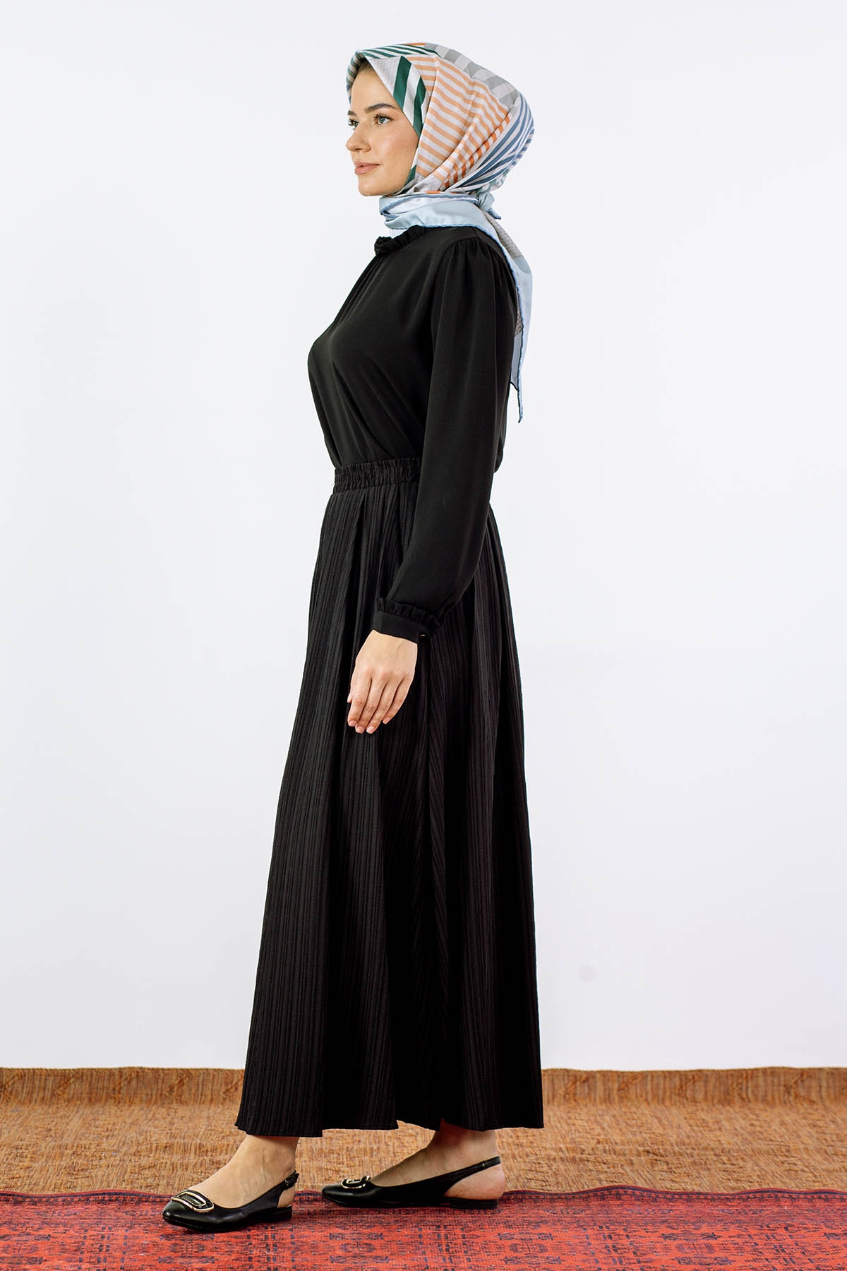 2431092 Plise Etek 38-44 - Siyah - 5