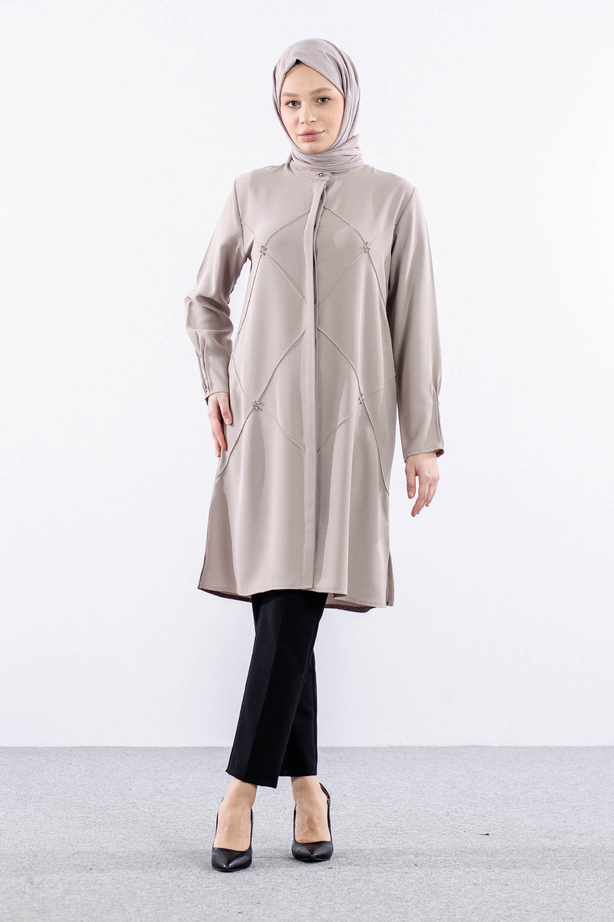 2433 Tunik 42-48 Dks - Bej - 2