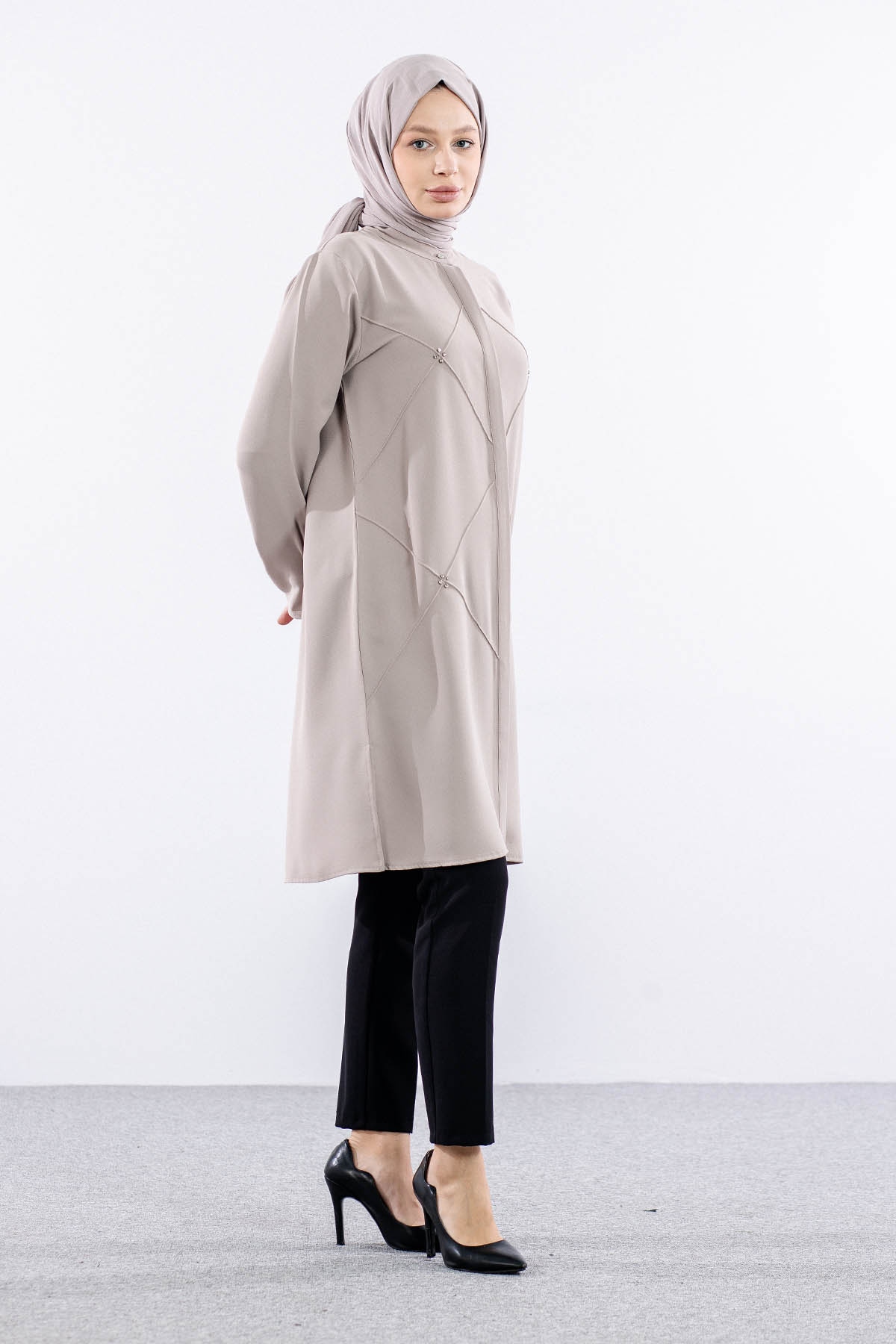 2433 Tunik 42-48 Dks - Bej - 4