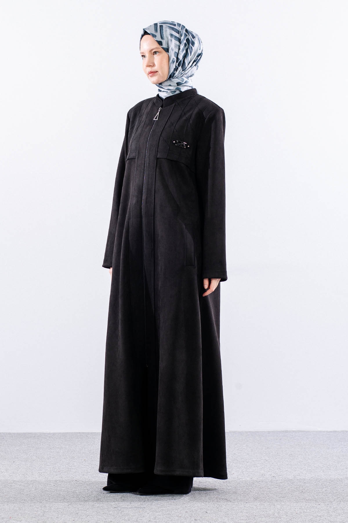 2438 Suet Pardesü 46-52 - Siyah - 3
