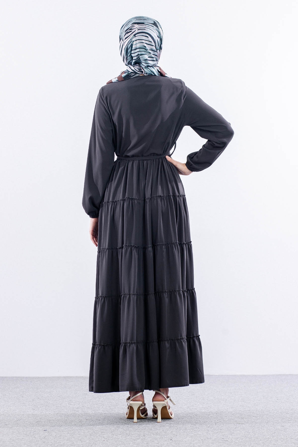 2455 Ferace 38-48 Katli - Gri - 5