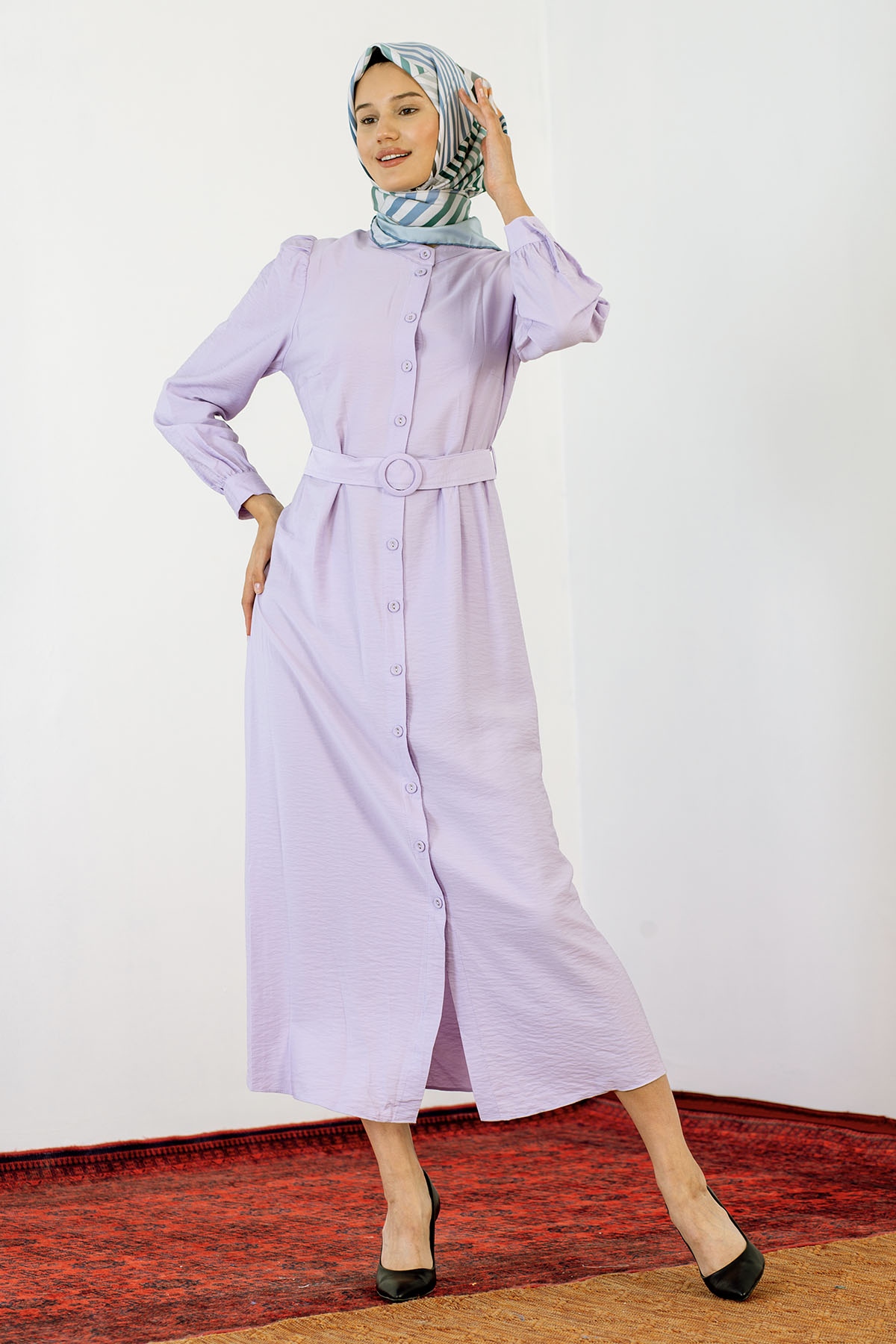 24964 Elbise S-m-l - Lila - 2