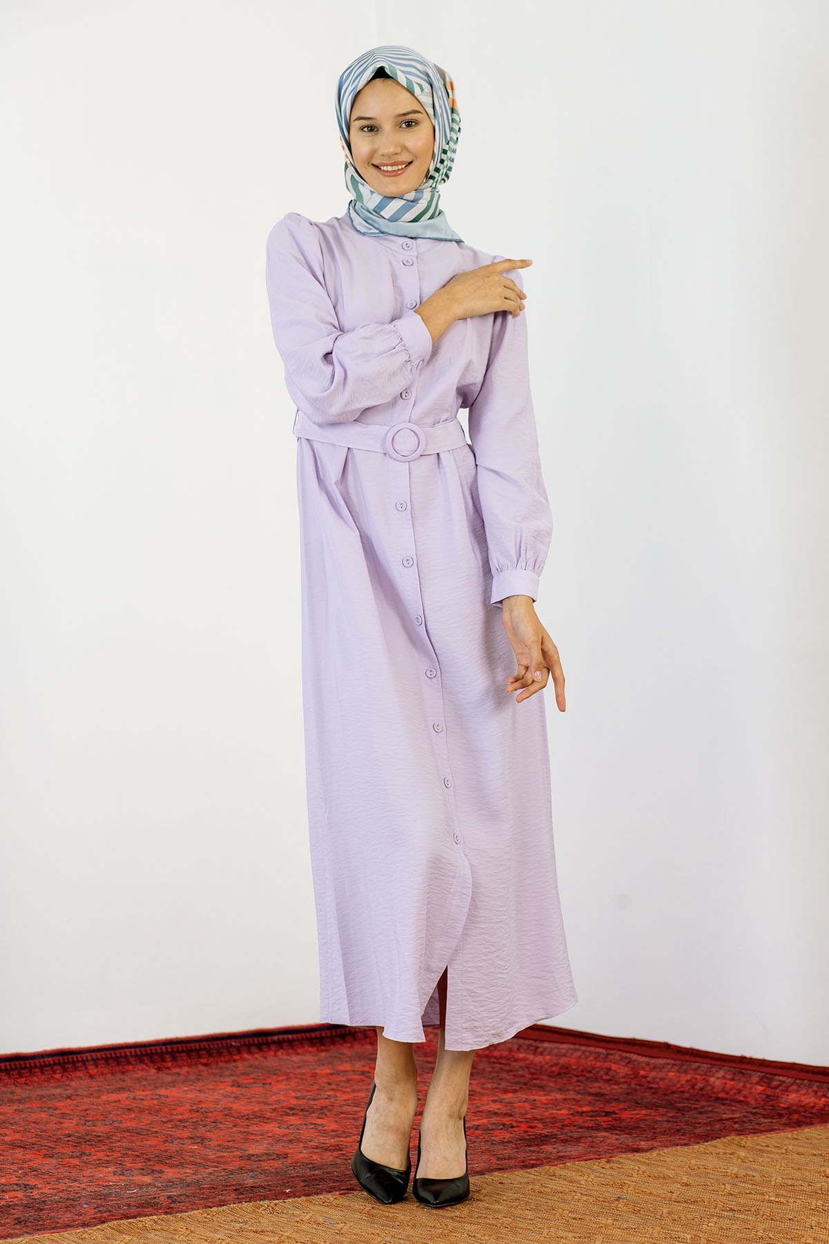 24964 Elbise S-m-l - Lila - 3