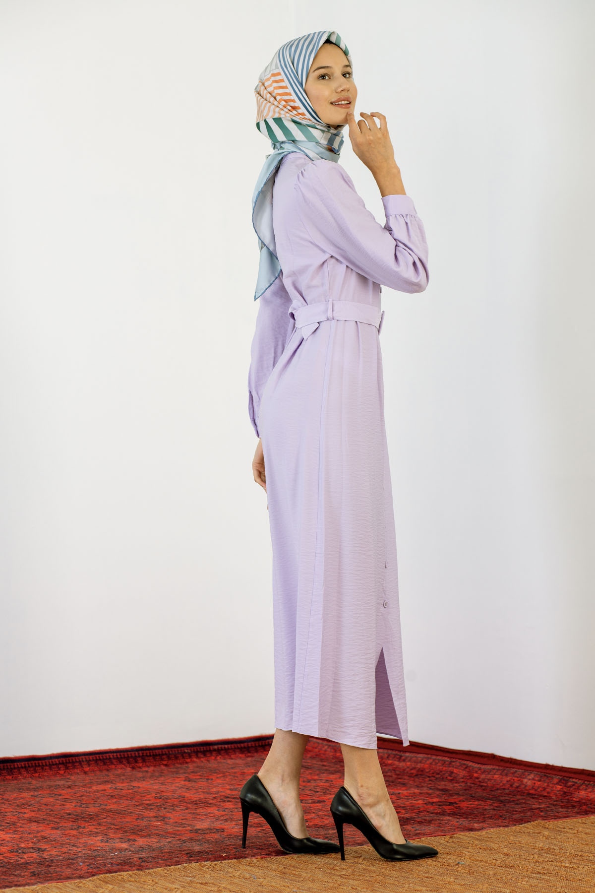 24964 Elbise S-m-l - Lila - 4