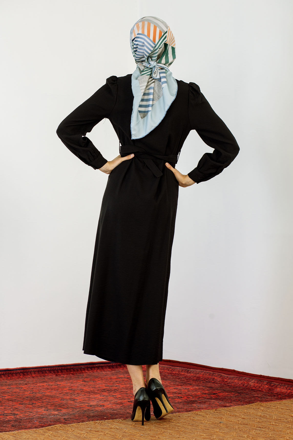 24964 Elbise S-m-l - Siyah - 6