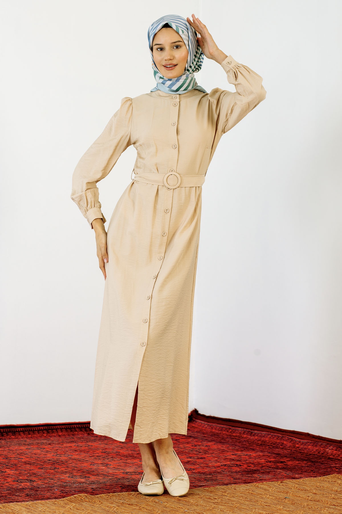 24964 Elbise S-m-l - Toprak - 1