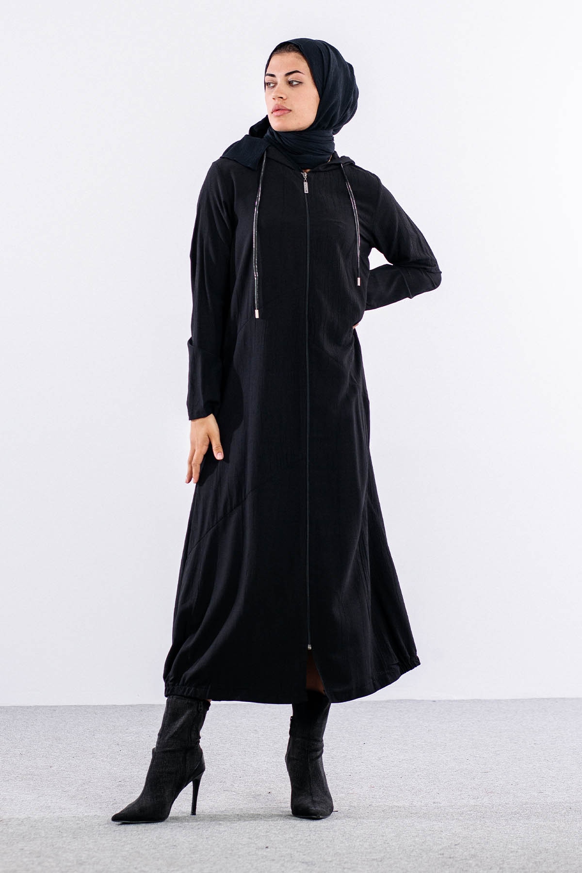 2502 Araboy Kap 38-48 Kapsonlu Spor - Siyah - 3