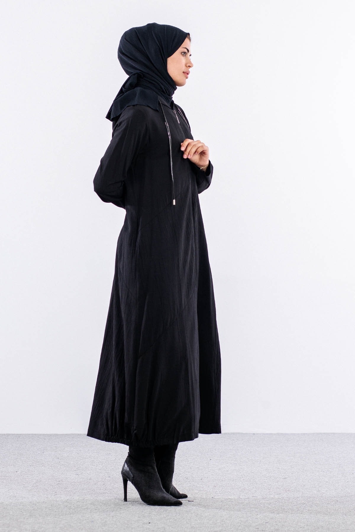 2502 Araboy Kap 38-48 Kapsonlu Spor - Siyah - 4