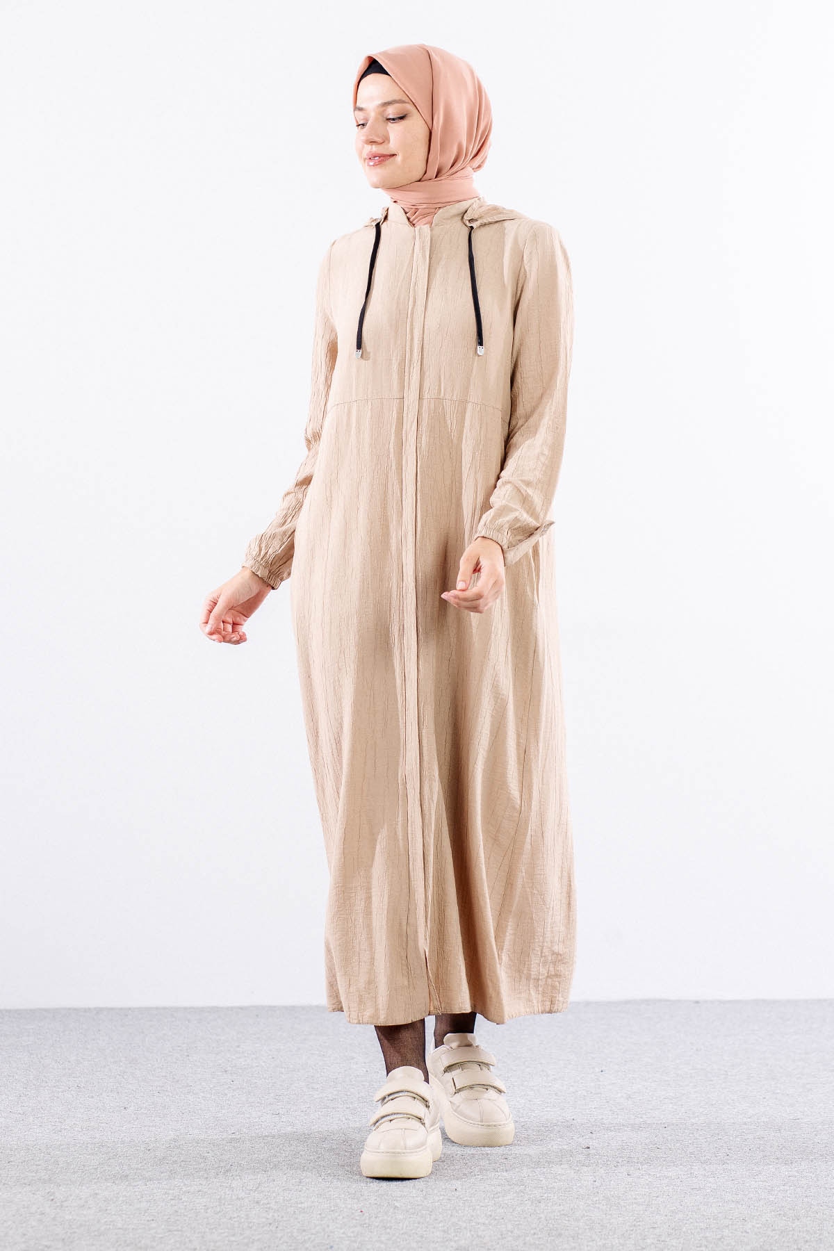 2503 A.boy Kap 38-48 Kapsonlu Spor Model - Bej - 1