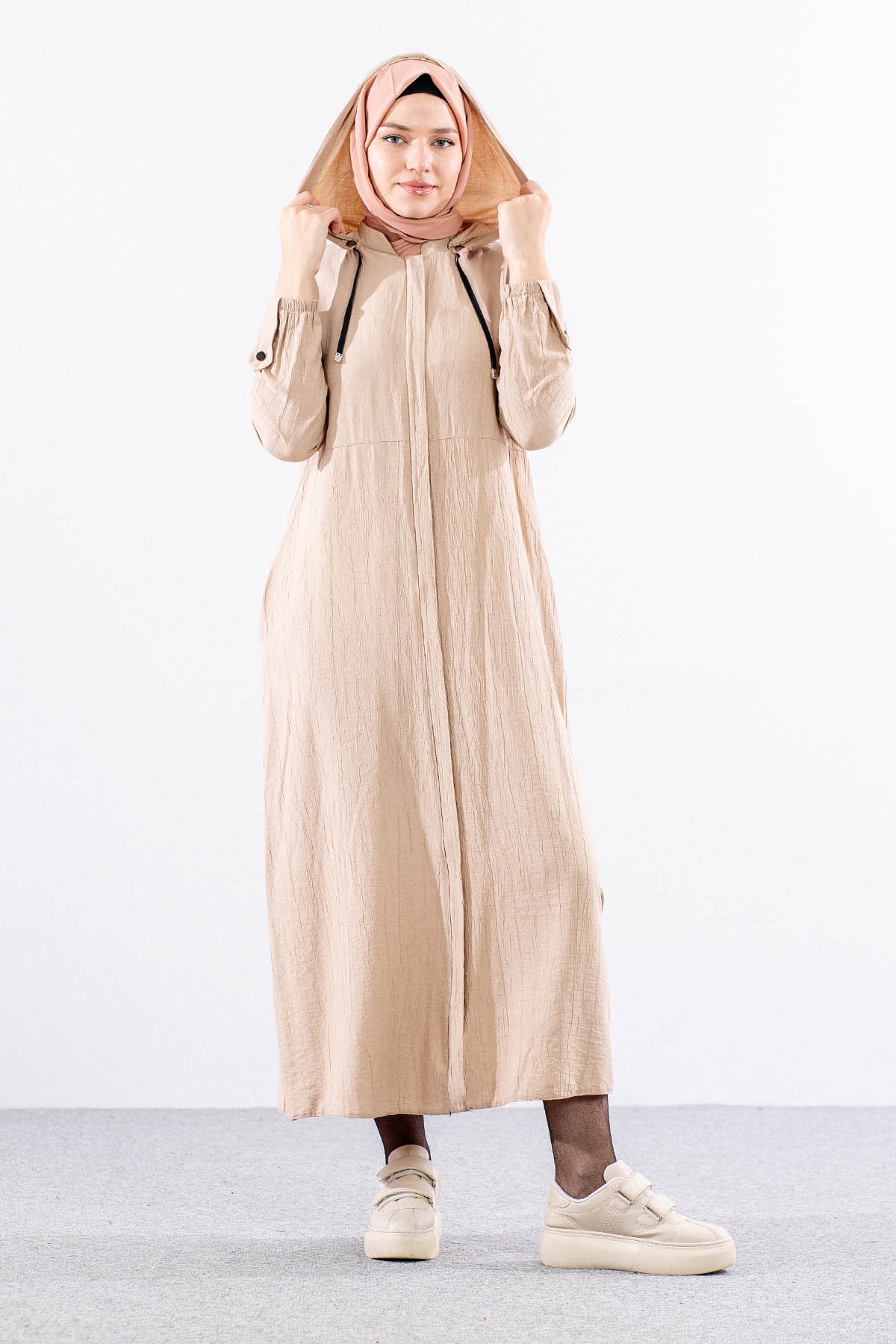 2503 A.boy Kap 38-48 Kapsonlu Spor Model - Bej - 2