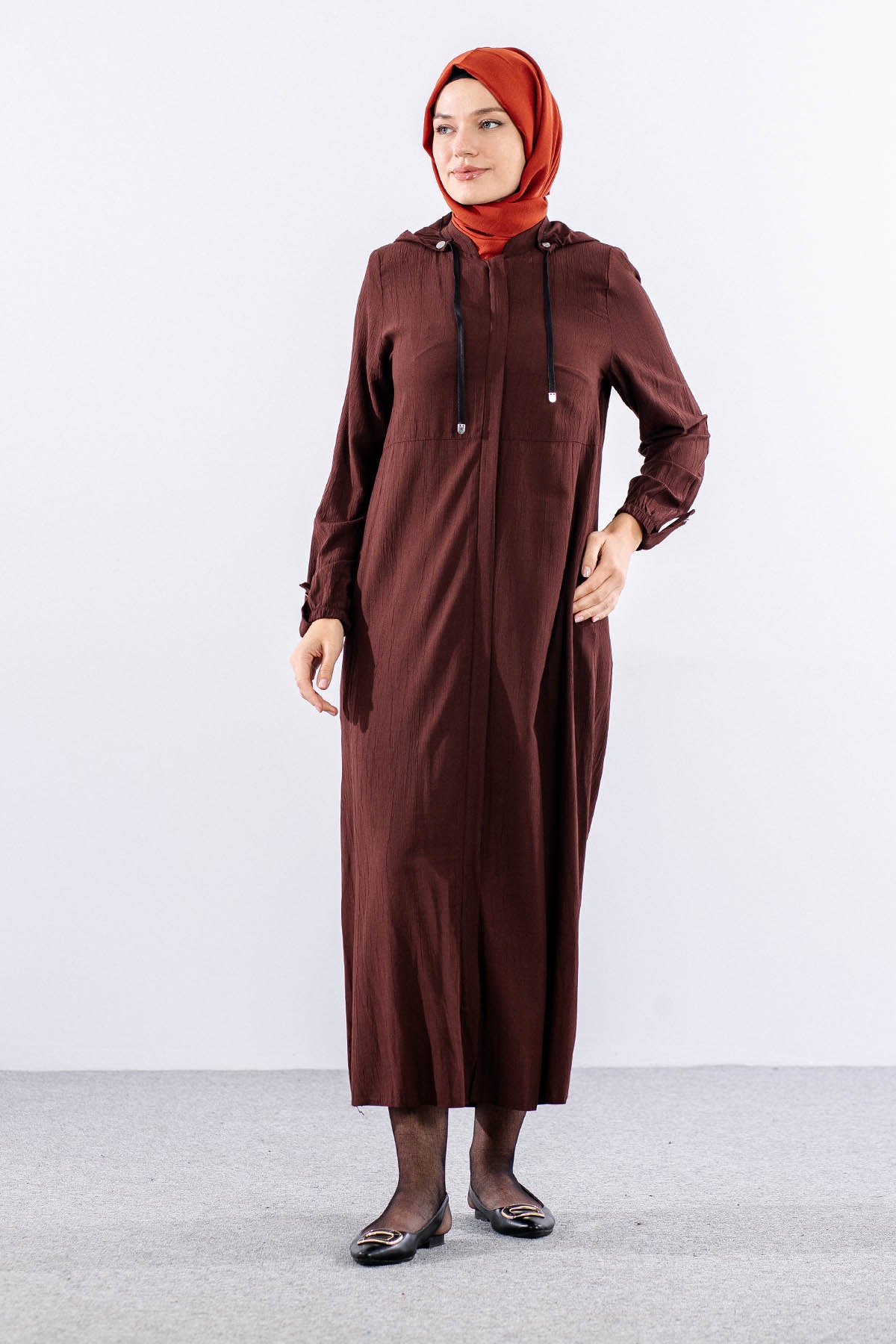 2503 A.boy Kap 38-48 Kapsonlu Spor Model - Kahve - 1