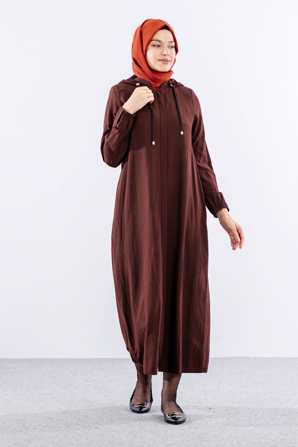 2503 A.boy Kap 38-48 Kapsonlu Spor Model - Kahve - 2