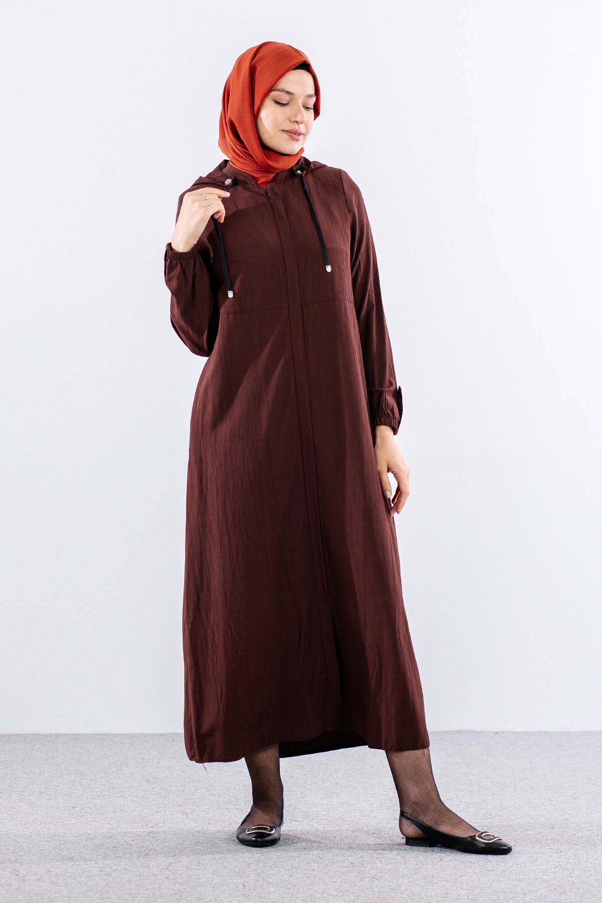 2503 A.boy Kap 38-48 Kapsonlu Spor Model - Kahve - 3