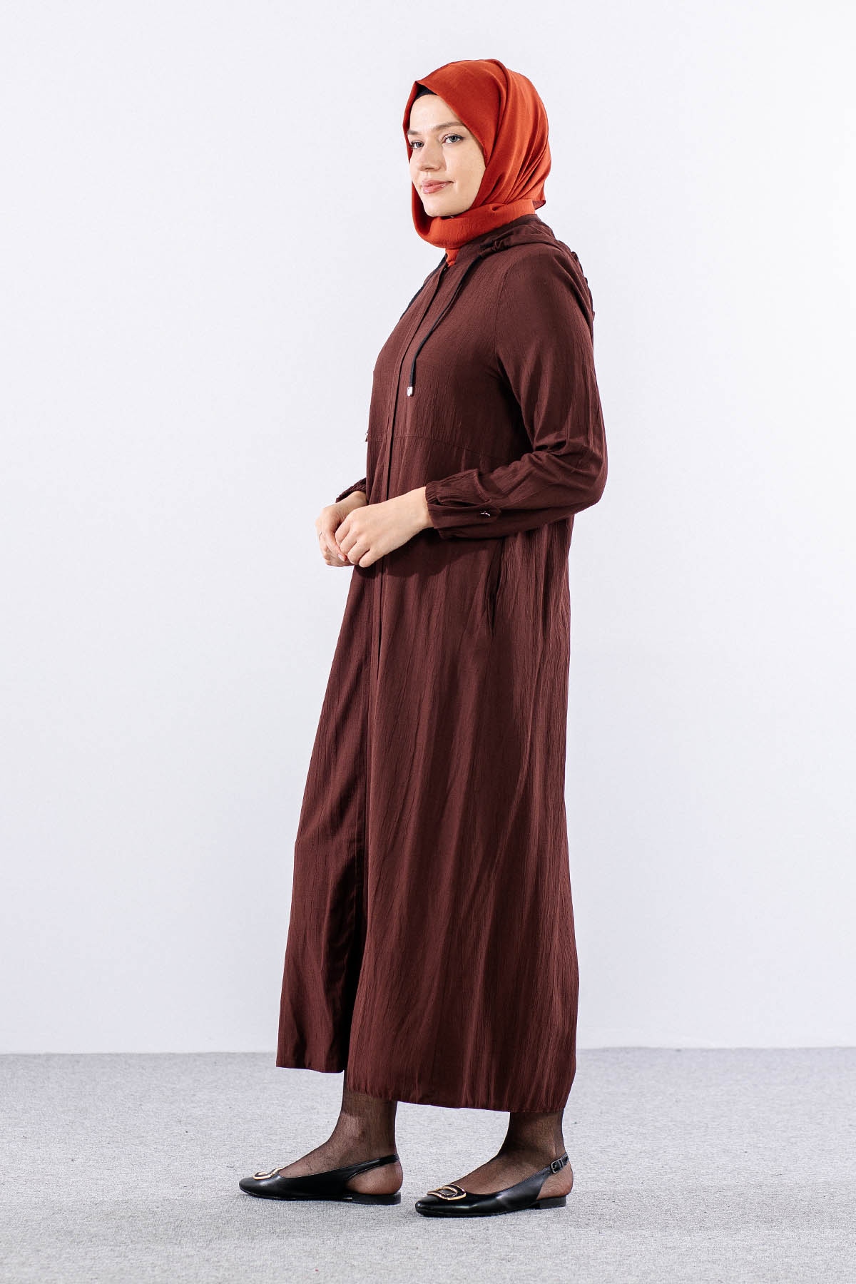 2503 A.boy Kap 38-48 Kapsonlu Spor Model - Kahve - 4