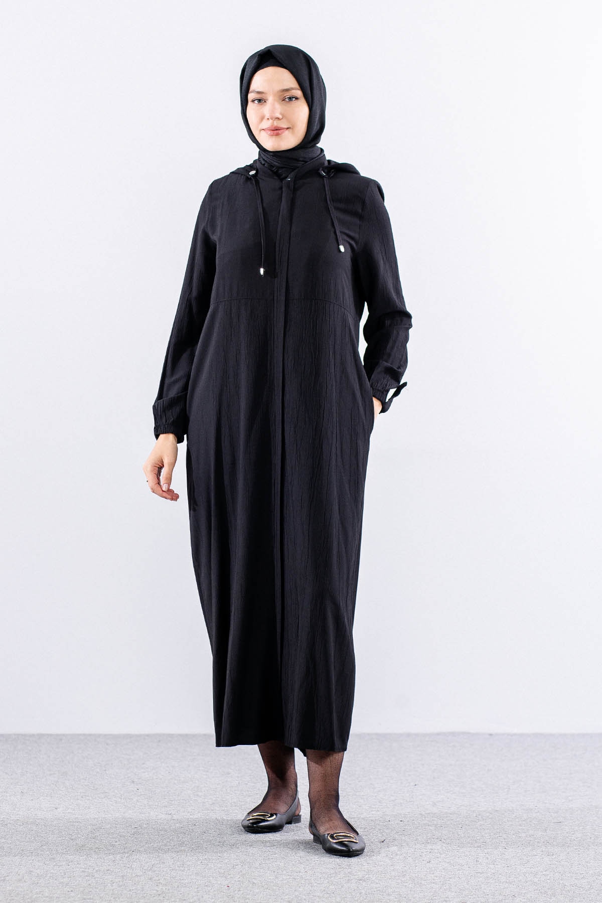 2503 A.boy Kap 38-48 Kapsonlu Spor Model - Siyah - 2