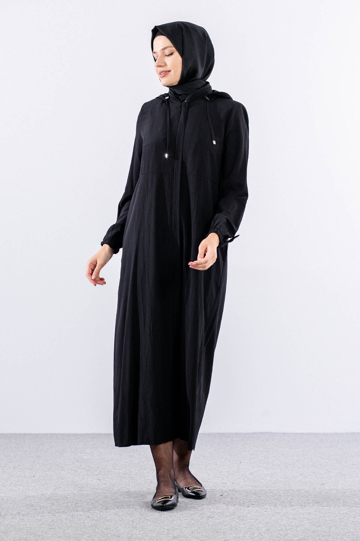 2503 A.boy Kap 38-48 Kapsonlu Spor Model - Siyah - 3