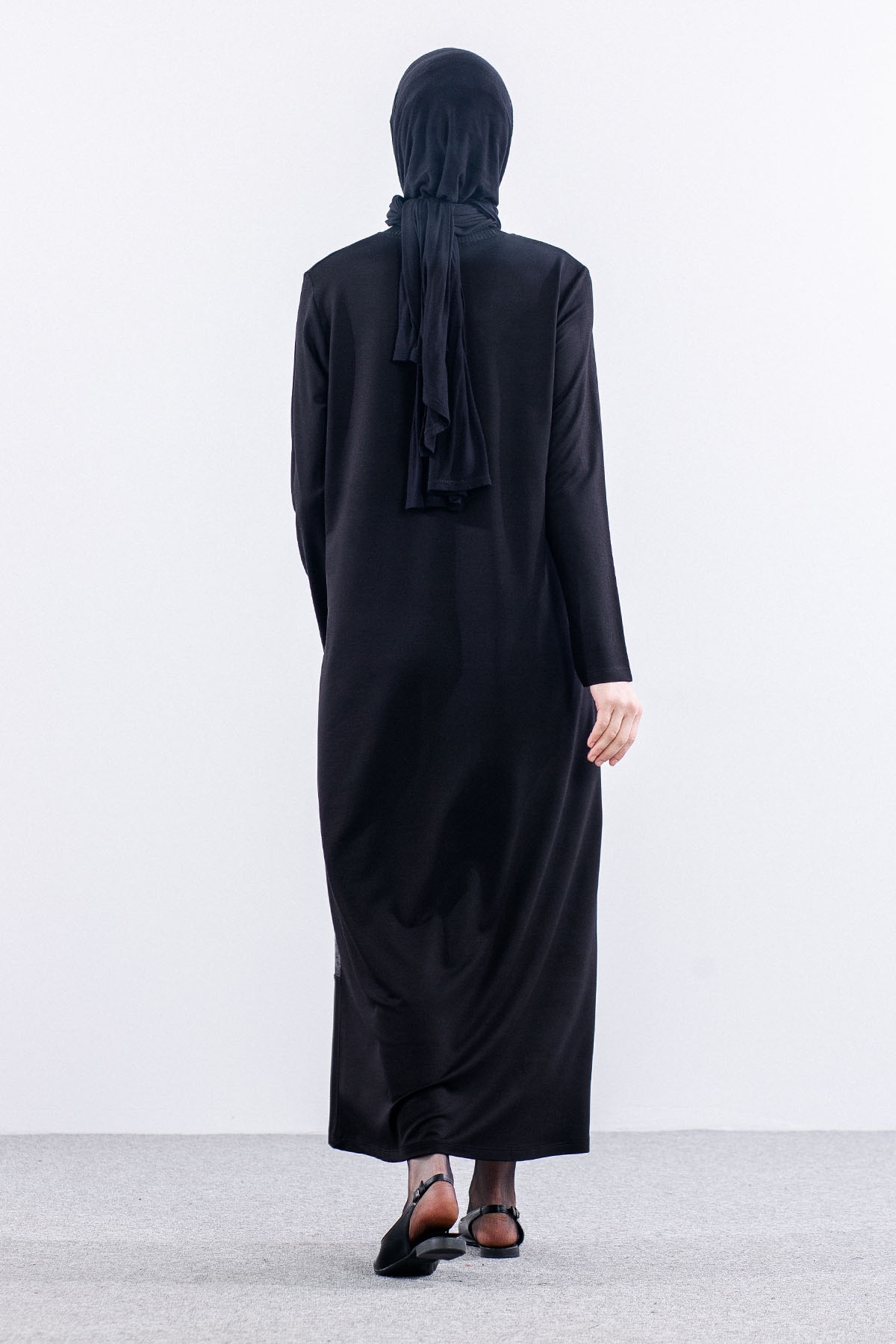 25113 Elbise 44-46-48 - Siyah - 5