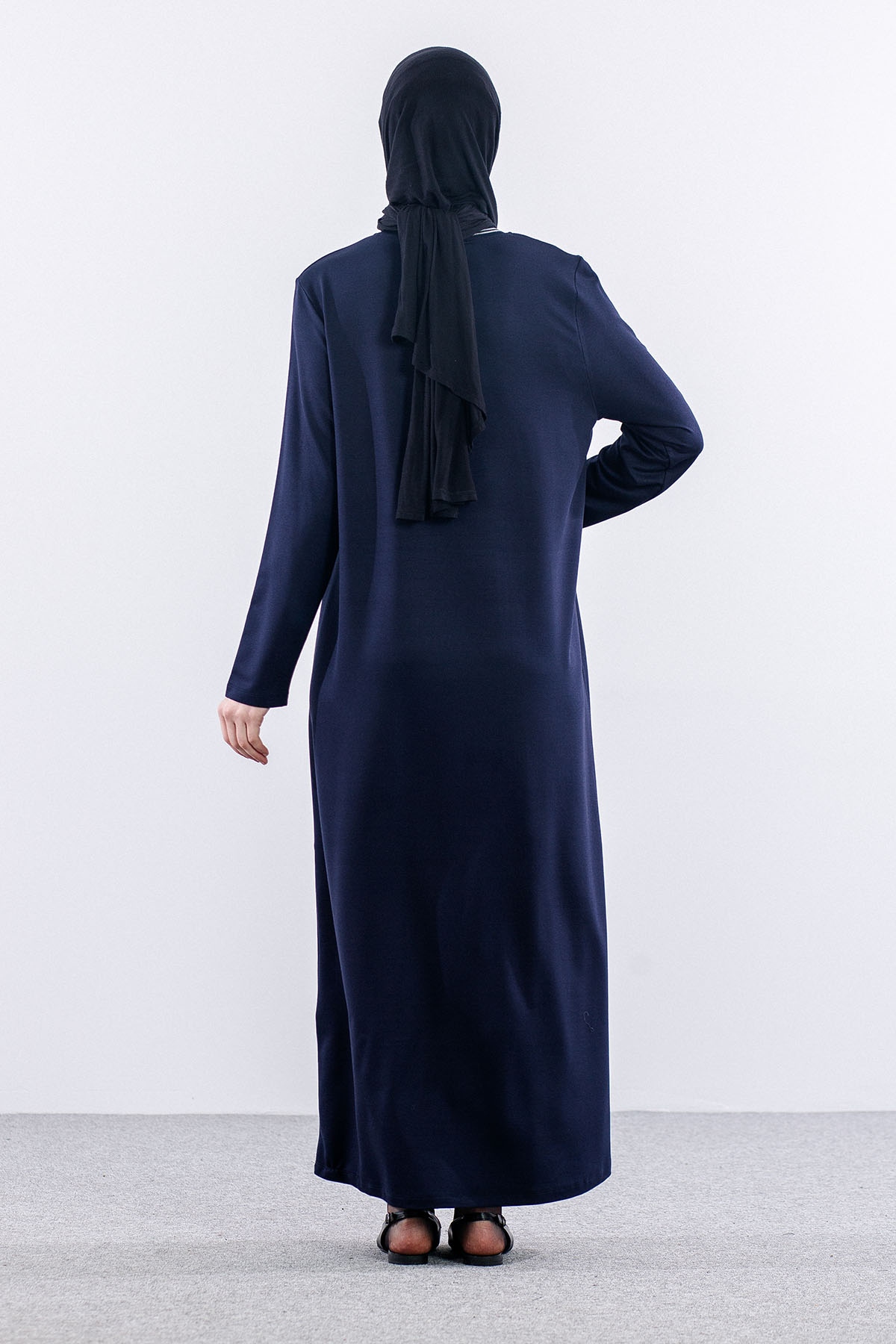 25117 Elbise 44-46-48 - Lacivert - 6