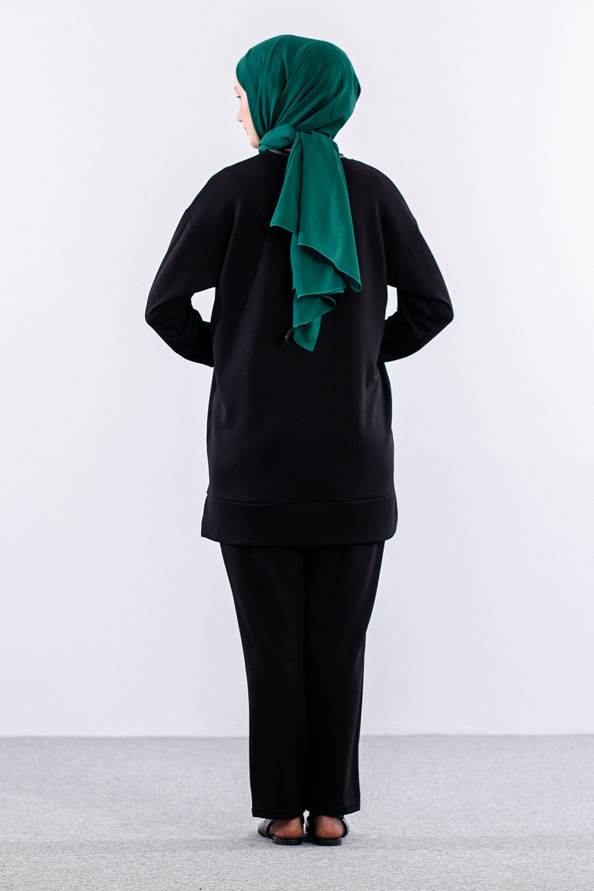 25123 Takim 44-46 Rıbana Cıma Detay - Siyah - 6