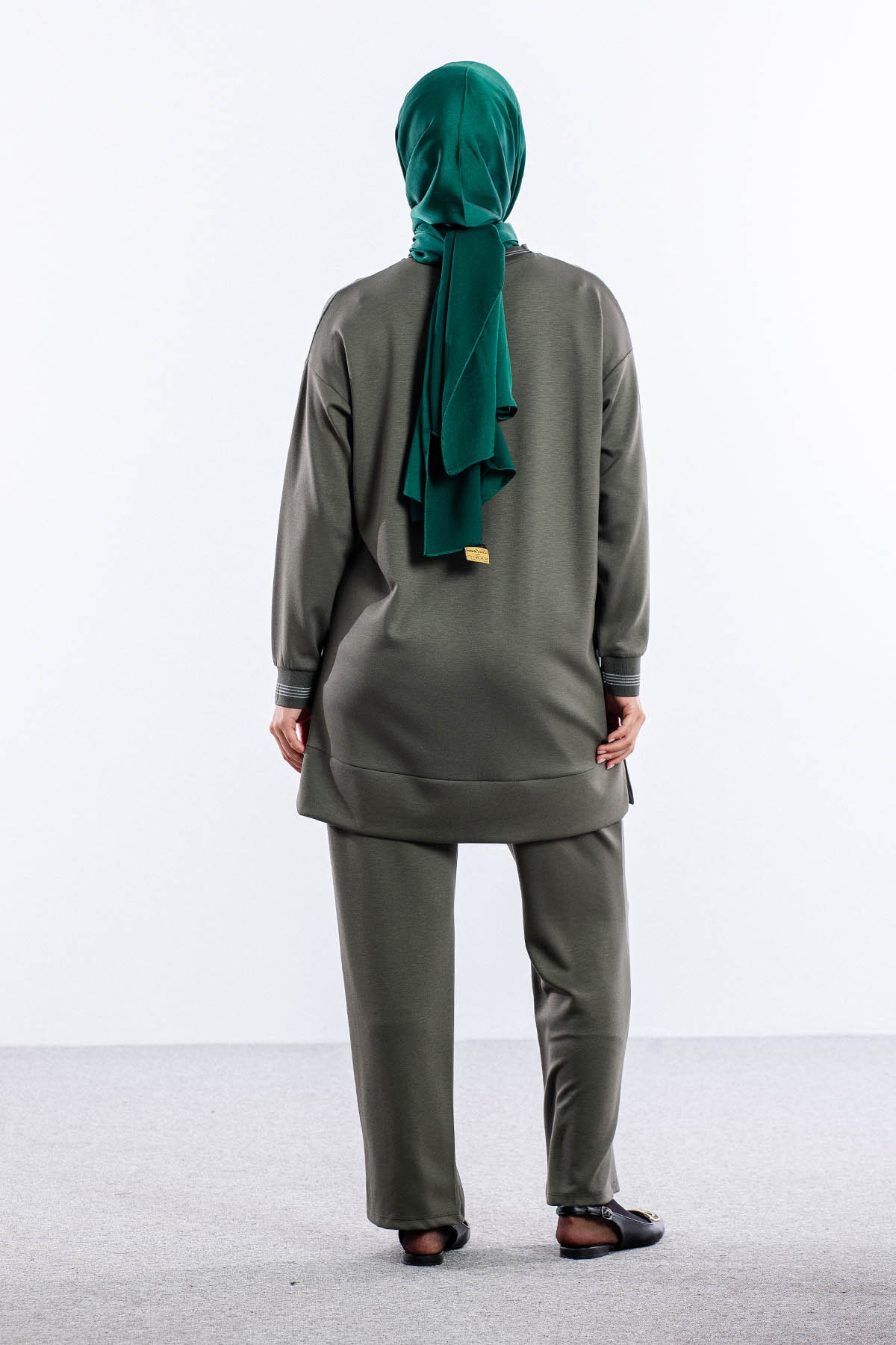 25123 Takim 44-46 Ribana Detay - Haki - 4