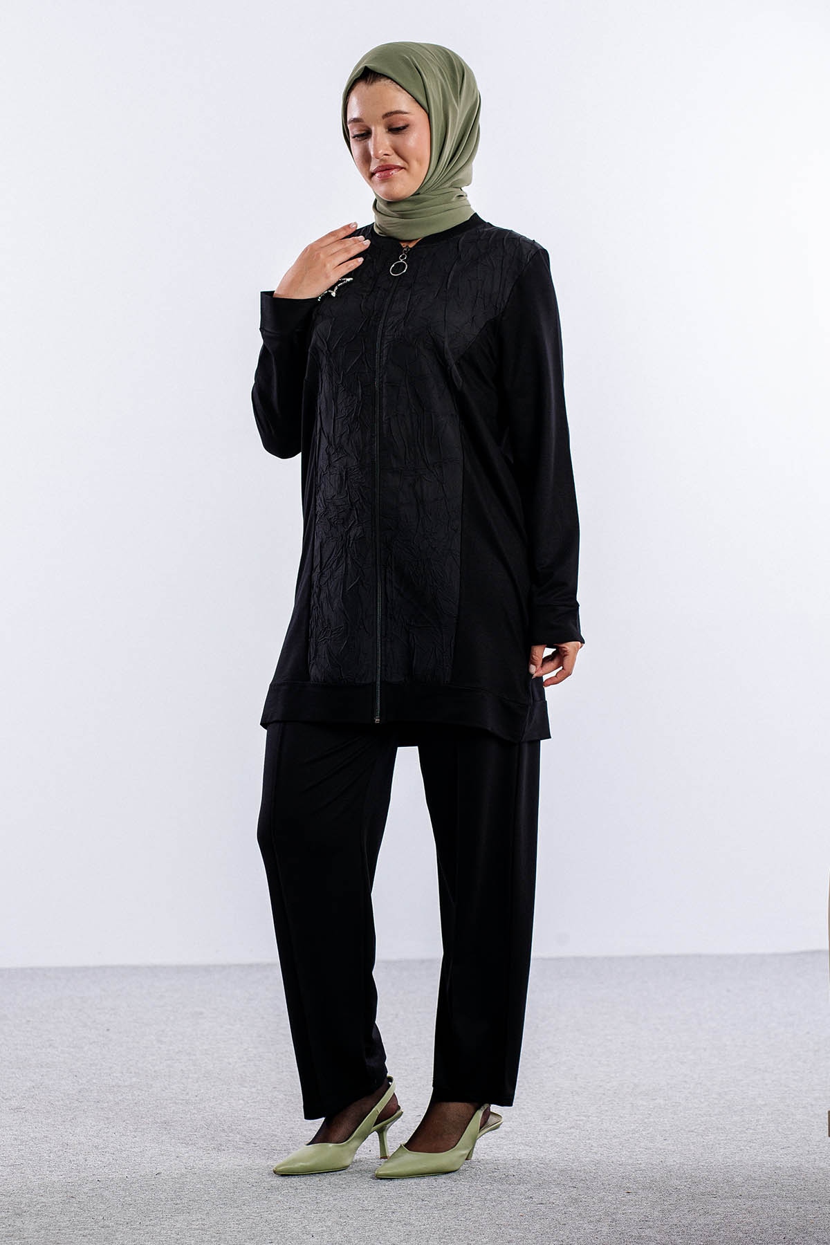 25129 Takim 44-46 Parasut Ferm - Siyah - 2