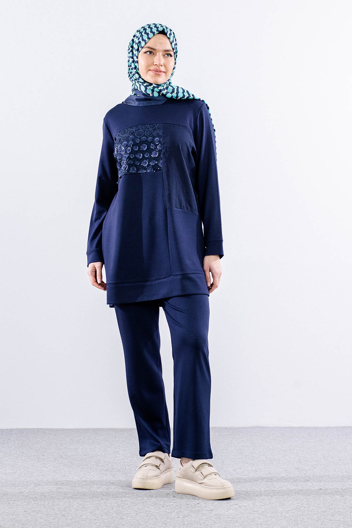 25133 Takim 44-46 Pul - Lacivert - 1