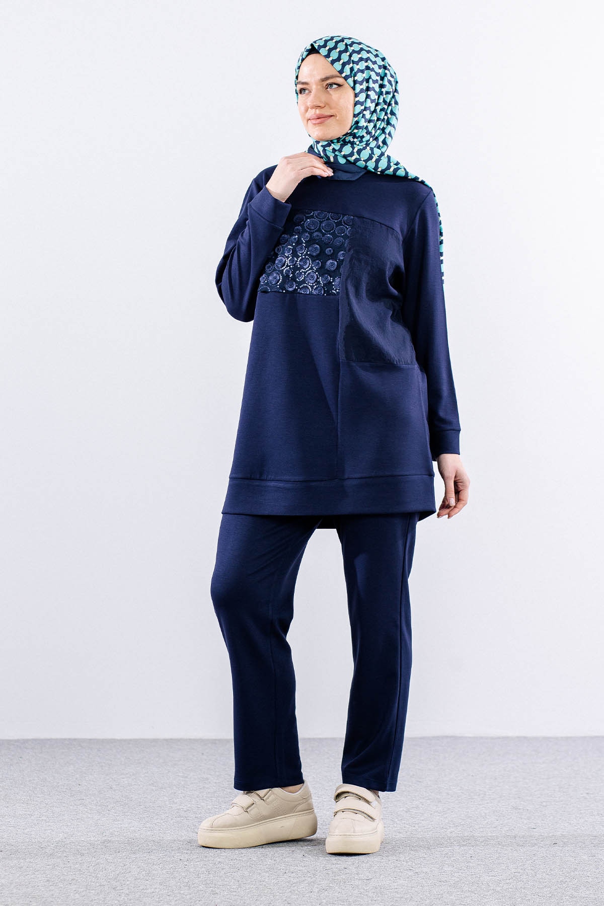 25133 Takim 44-46 Pul - Lacivert - 3