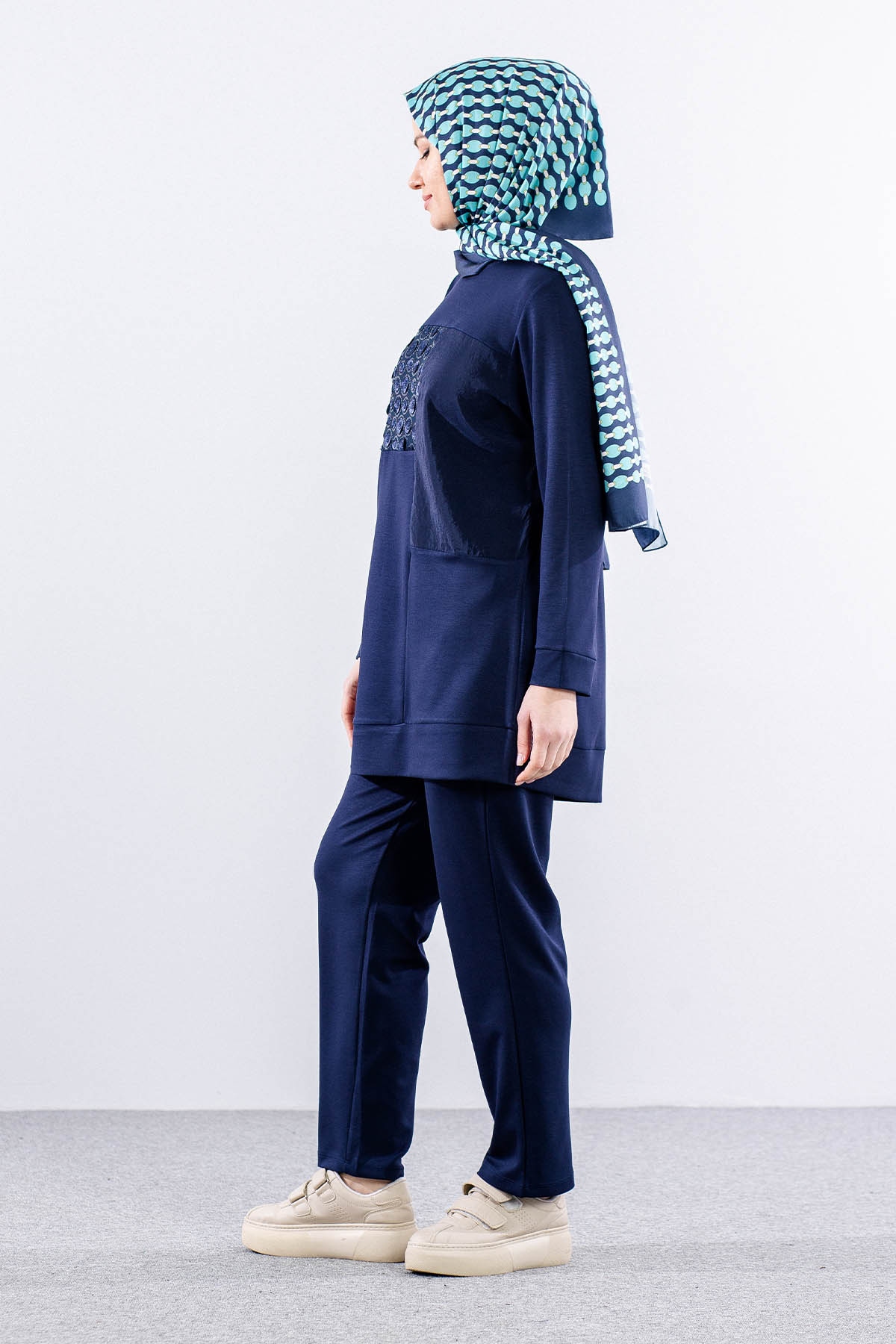 25133 Takim 44-46 Pul - Lacivert - 4