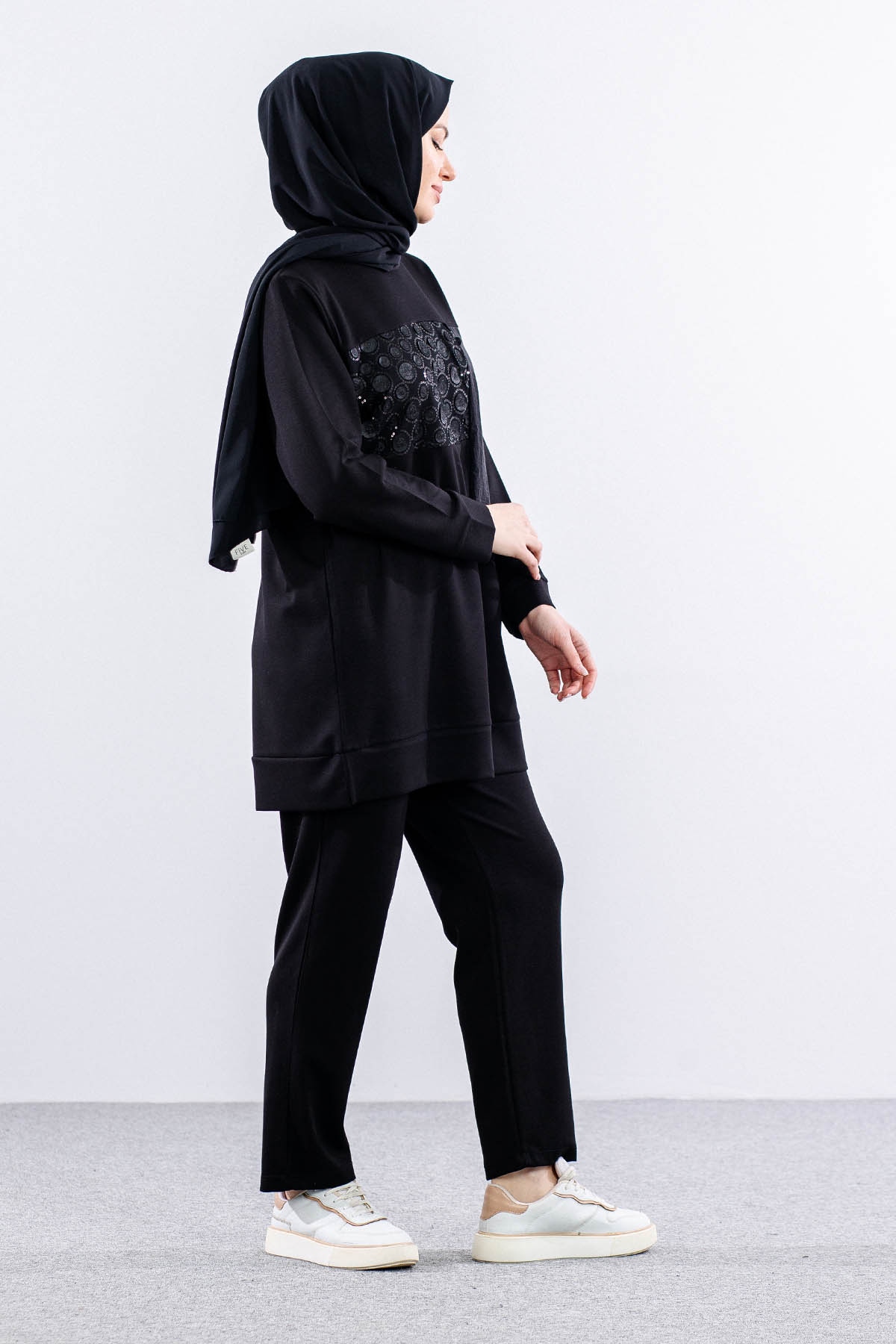 25133 Takim 44-46 Pul - Siyah - 3