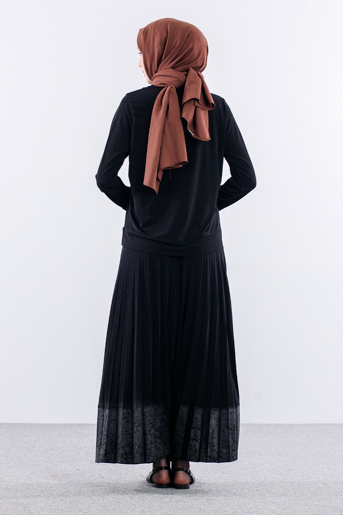 25147 Takim 44-46 Omuz Fıle Detay - Siyah - 6