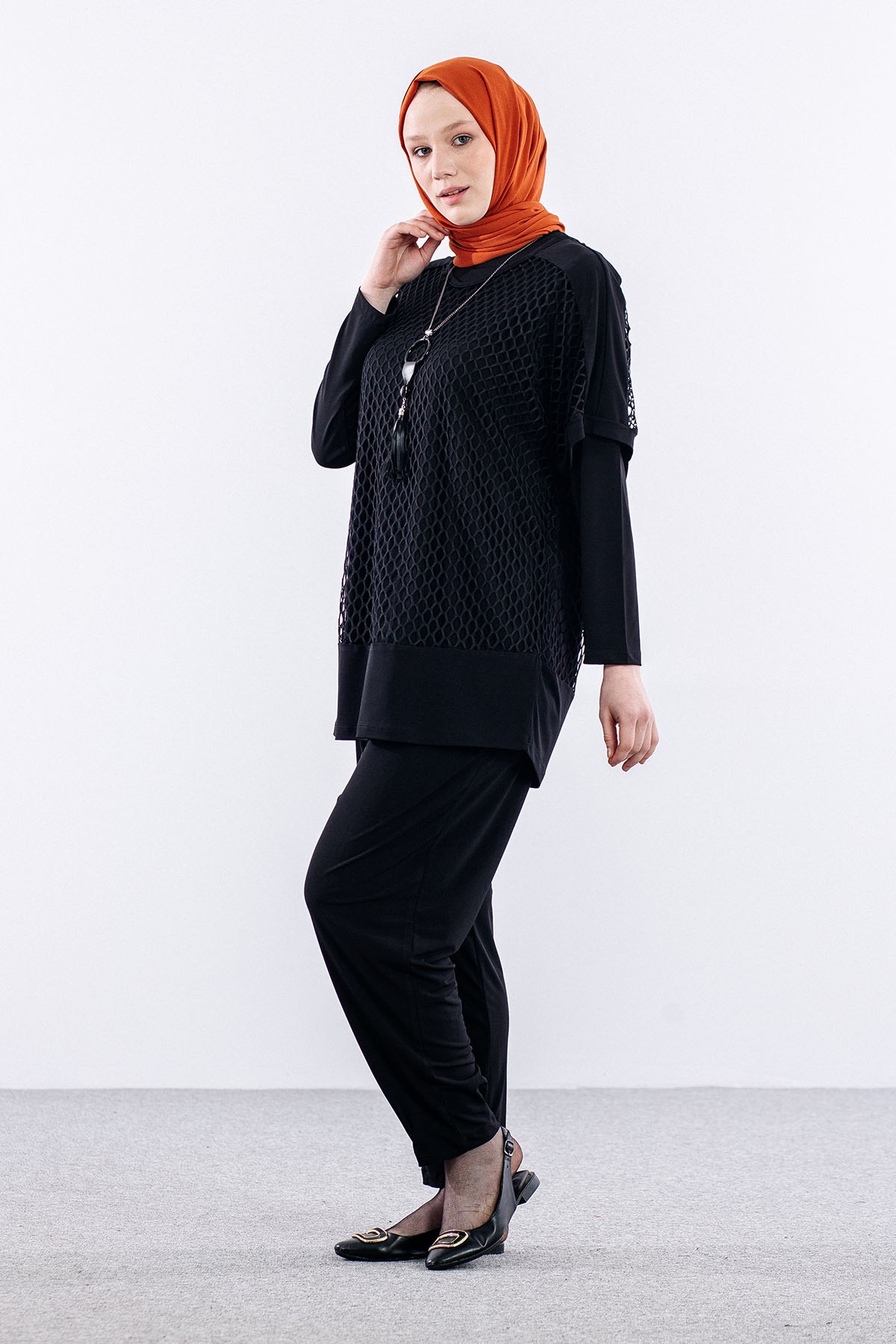 25148 Takim 44-46 File Detay - Siyah - 4