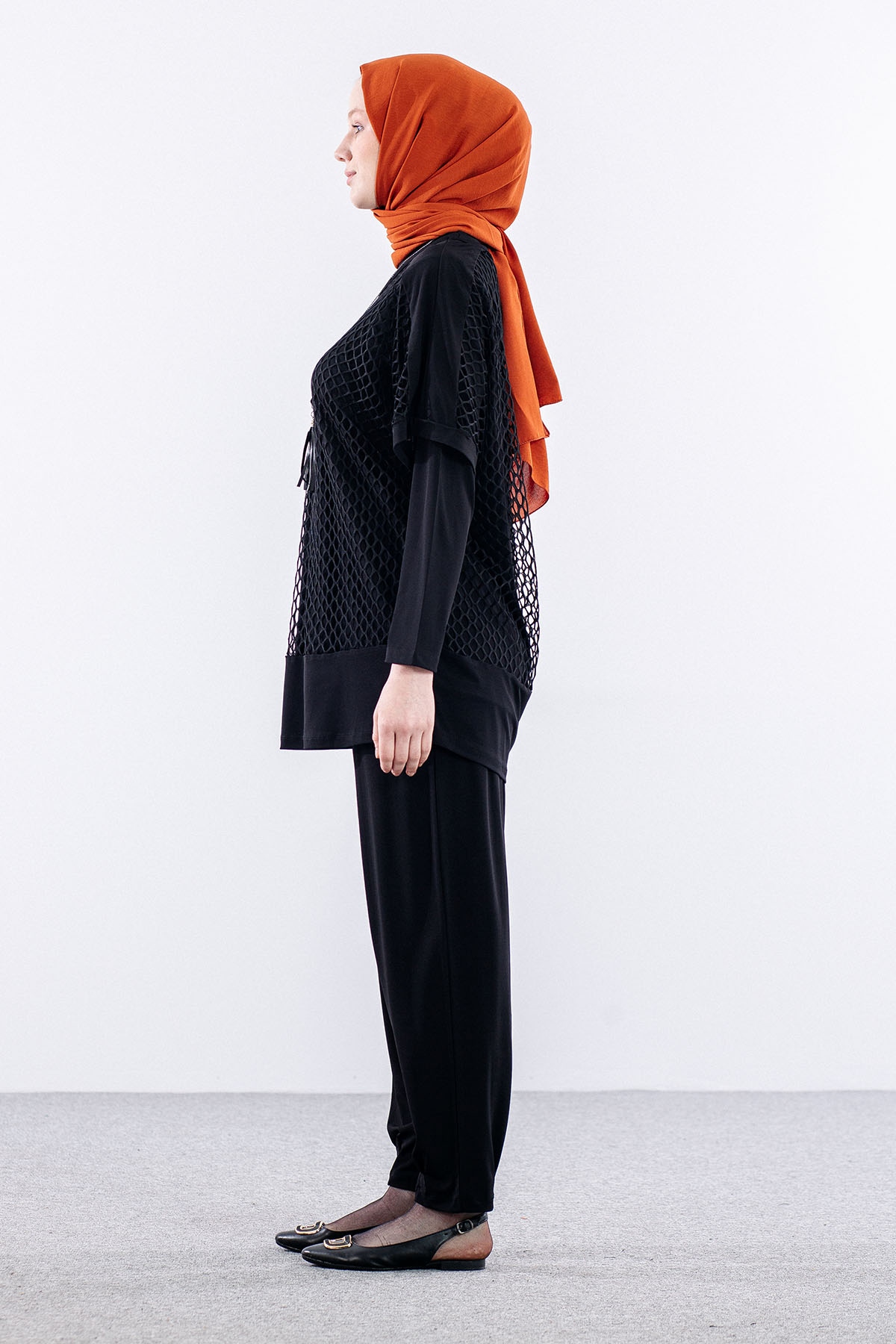 25148 Takim 44-46 File Detay - Siyah - 5