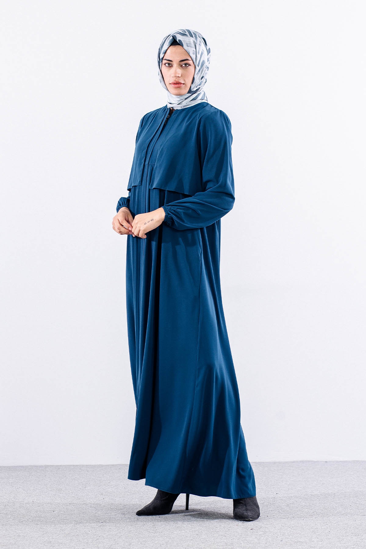 2516 Ferace 38-48  Aller Detay - Petrol - 2