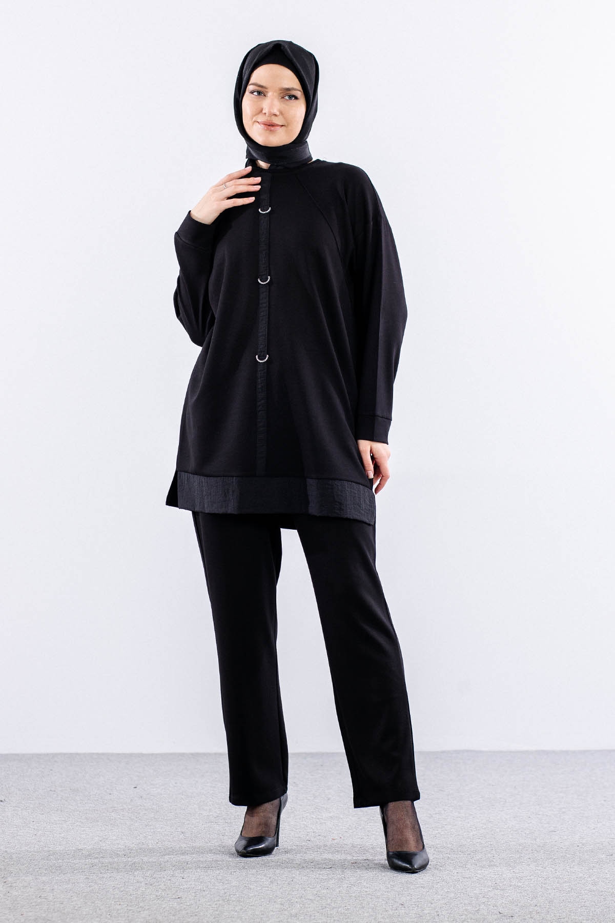 25160 Takim 1-2 Yuzuk Serit - Siyah - 1