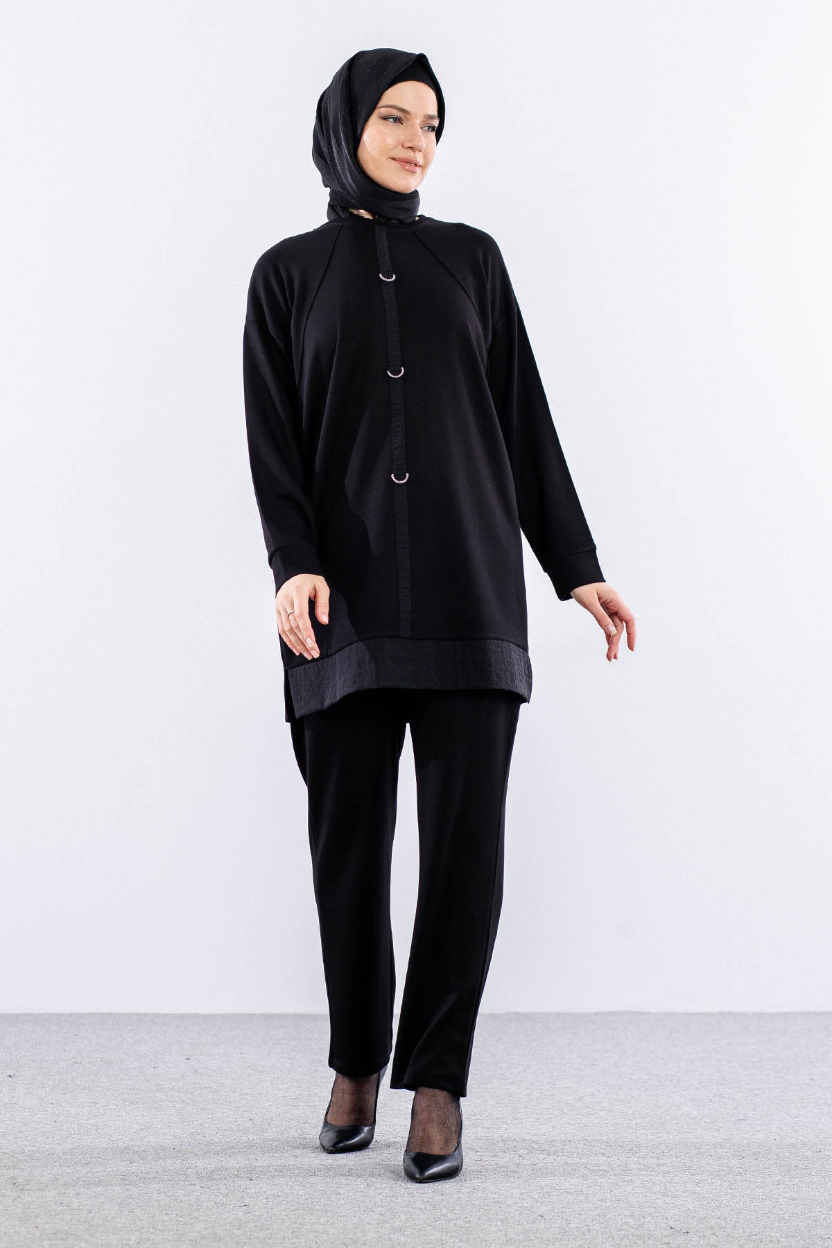 25160 Takim 1-2 Yuzuk Serit - Siyah - 2