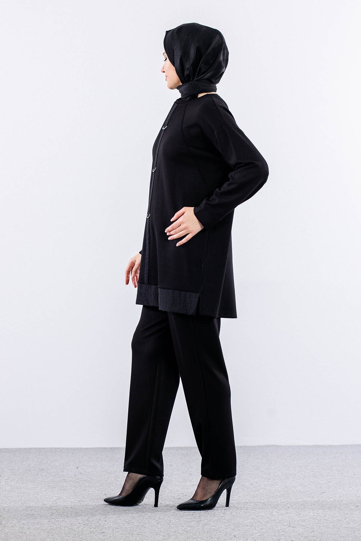 25160 Takim 1-2 Yuzuk Serit - Siyah - 4