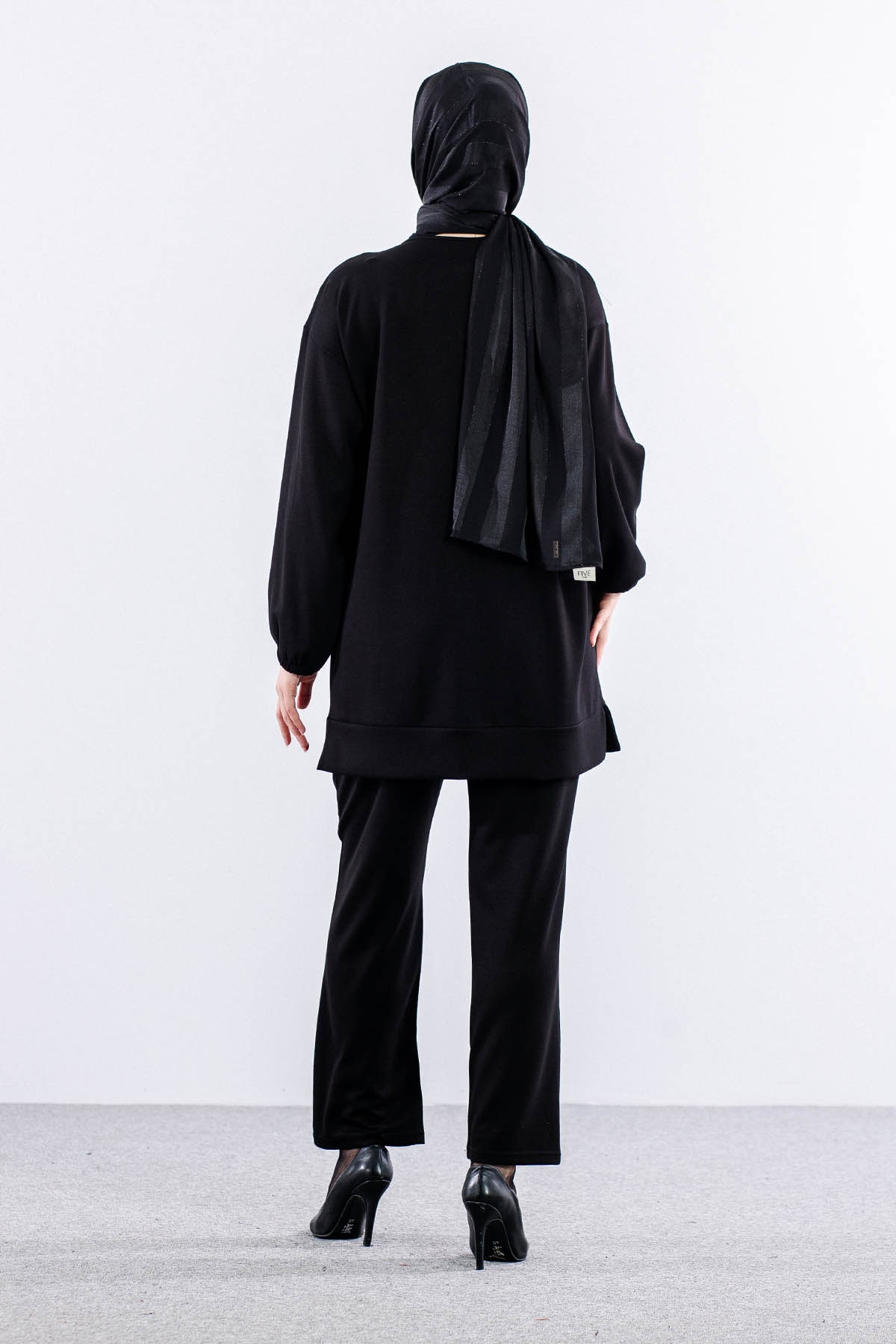 25173 Takim 1-2 Parasut Garni - Siyah - 5