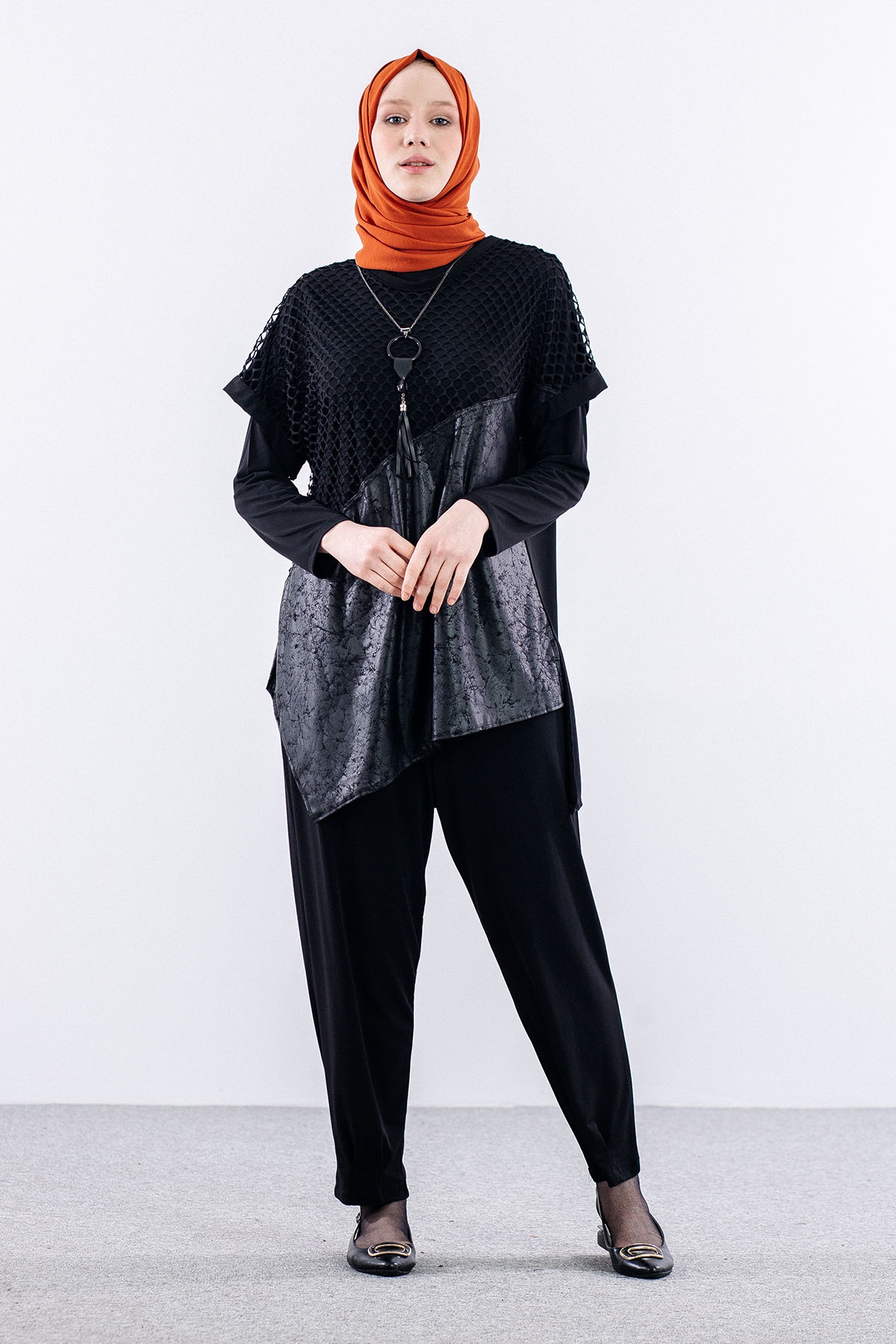 25176 Takim 44-46 Fıle Detay - Siyah - 1